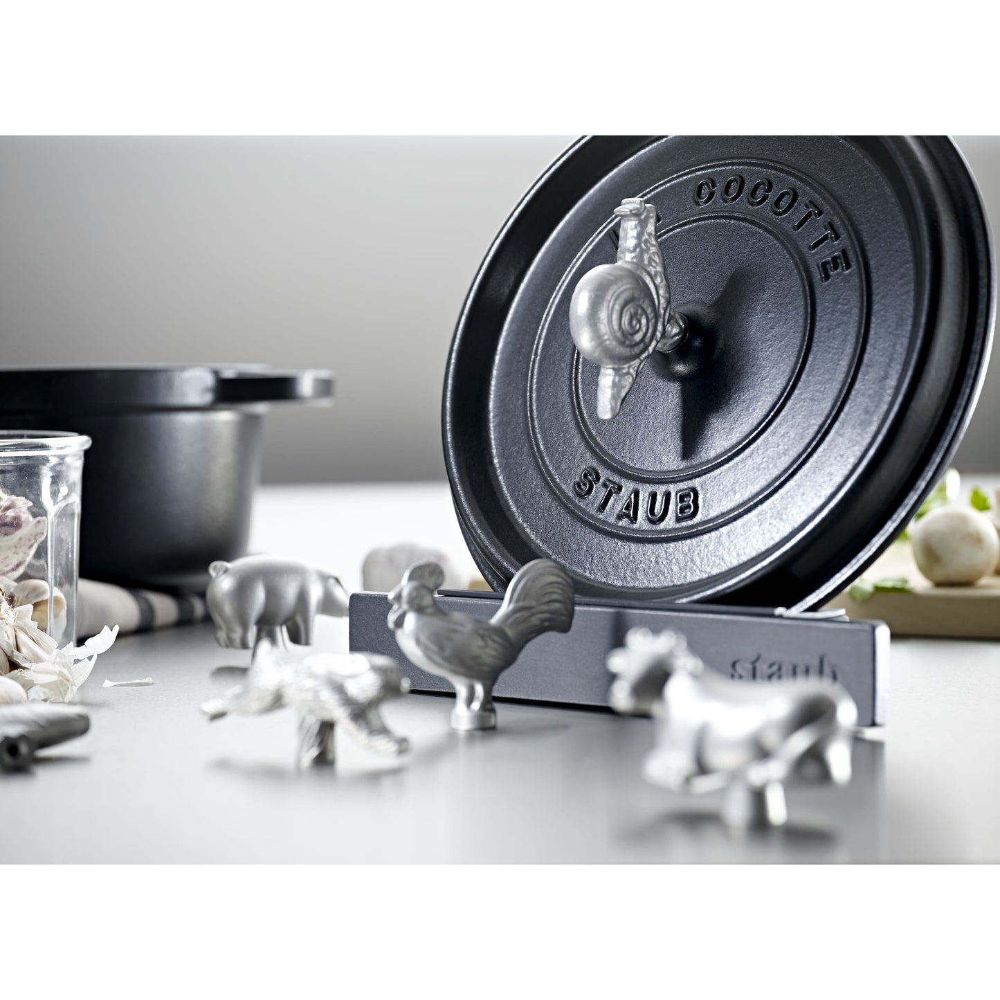 STAUB Stainless Steel Snail Knob