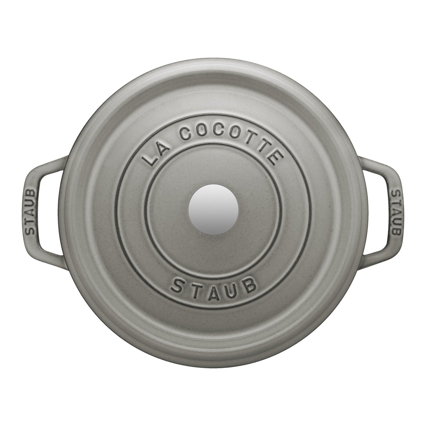 STAUB La Cocotte 3.7 L Cast Iron Round Cocotte, Graphite-Grey