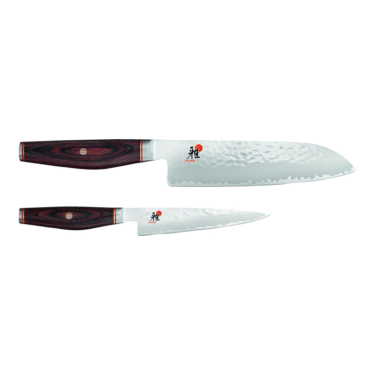 MIYABI 6000 MCT 2 Piece Knife Set, Brown