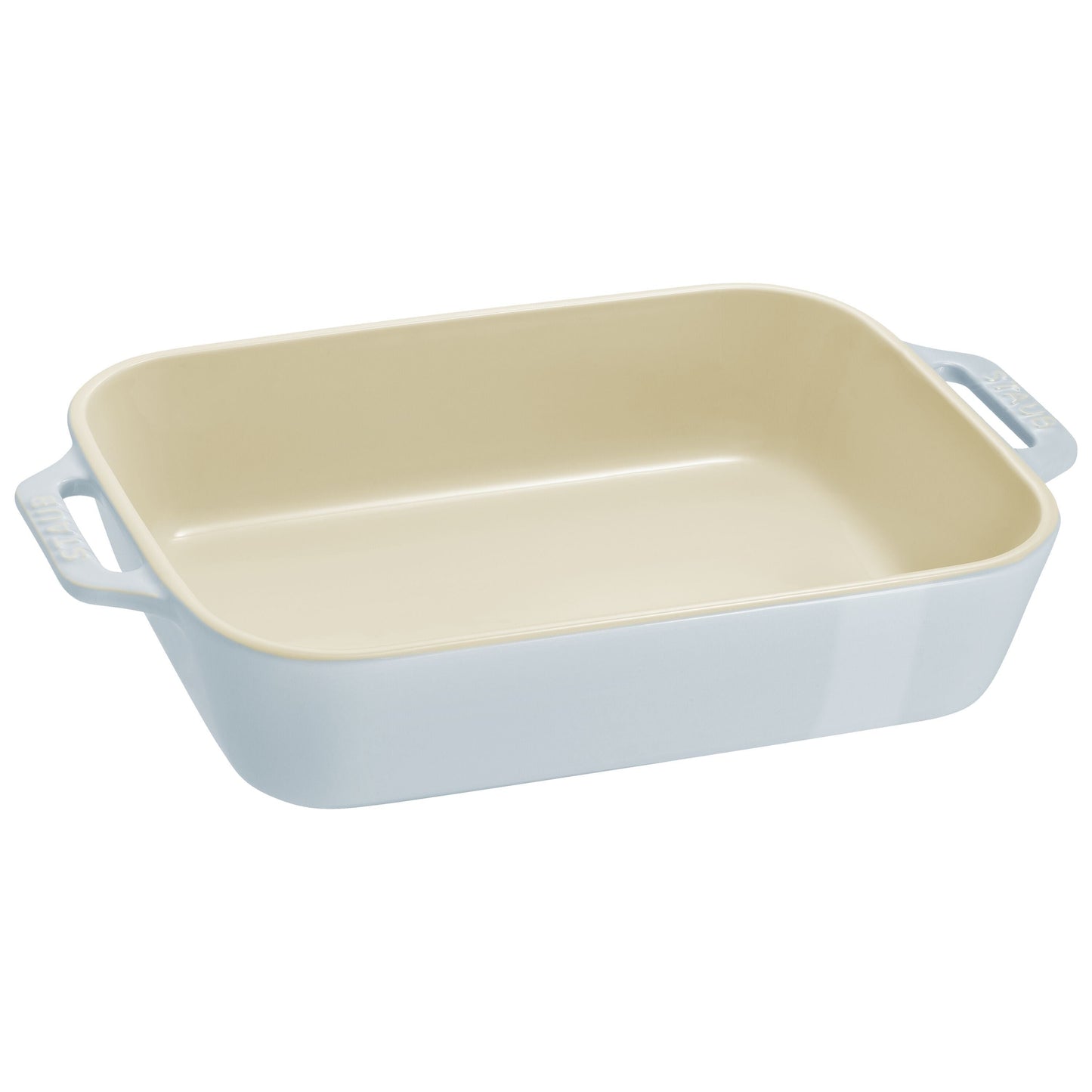 STAUB Ceramique Rectangular Baking Dish Set Light Blue 2 Piece