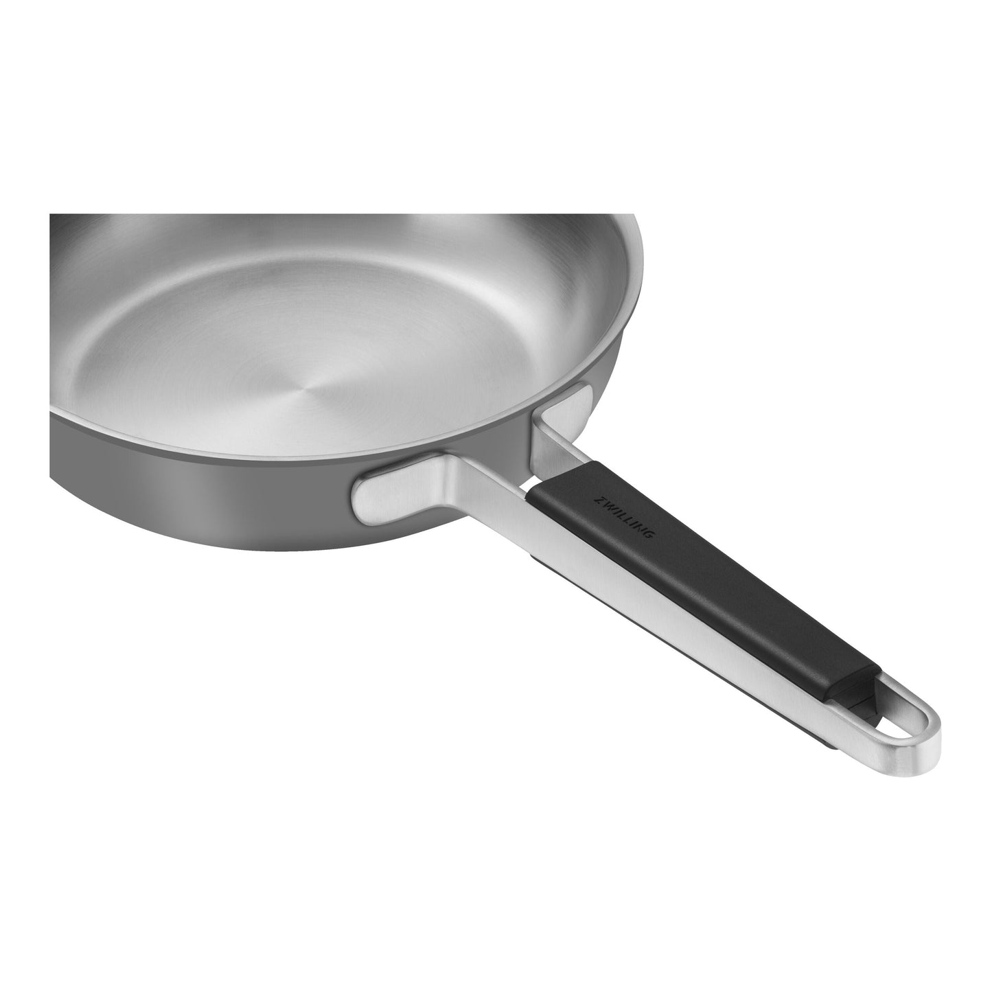 ZWILLING Pure Frying Pan, 24 Cm / 9.5 Inch, 18/10 Stainless Steel, Grey