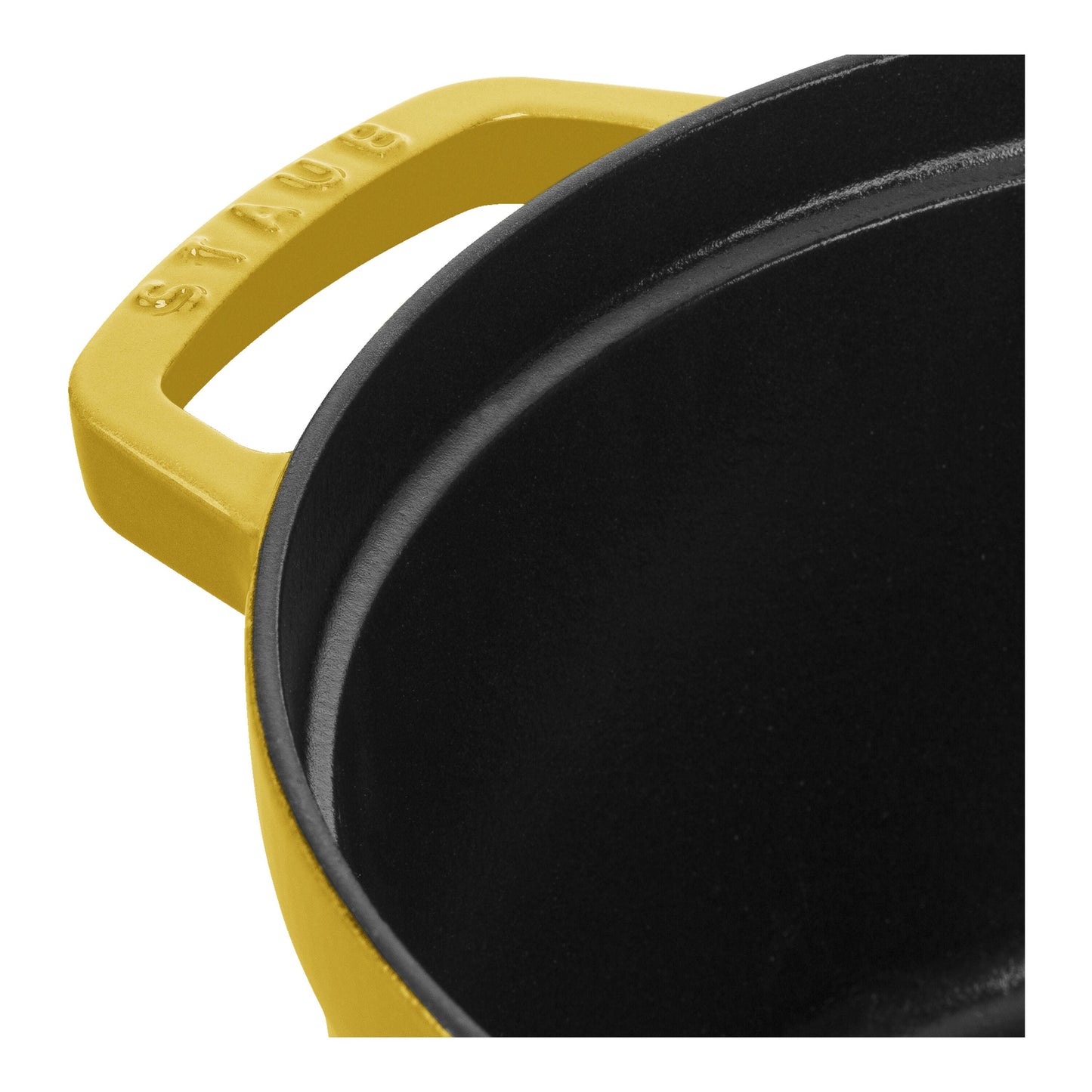 STAUB La Cocotte 6.75 L Cast Iron Round Cocotte, Citron