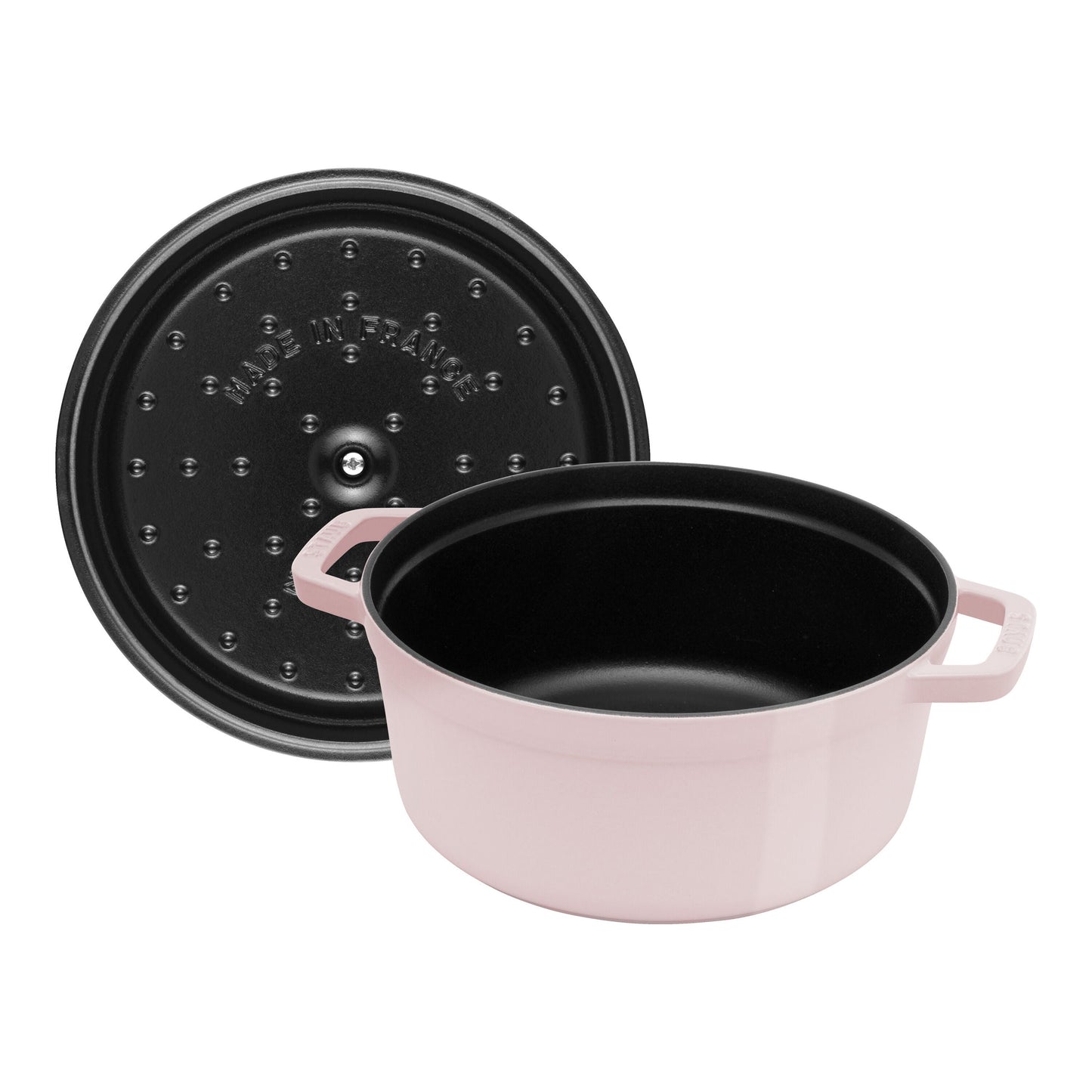 STAUB La Cocotte 3.7 L Cast Iron Round Cocotte, Sorbet Rose