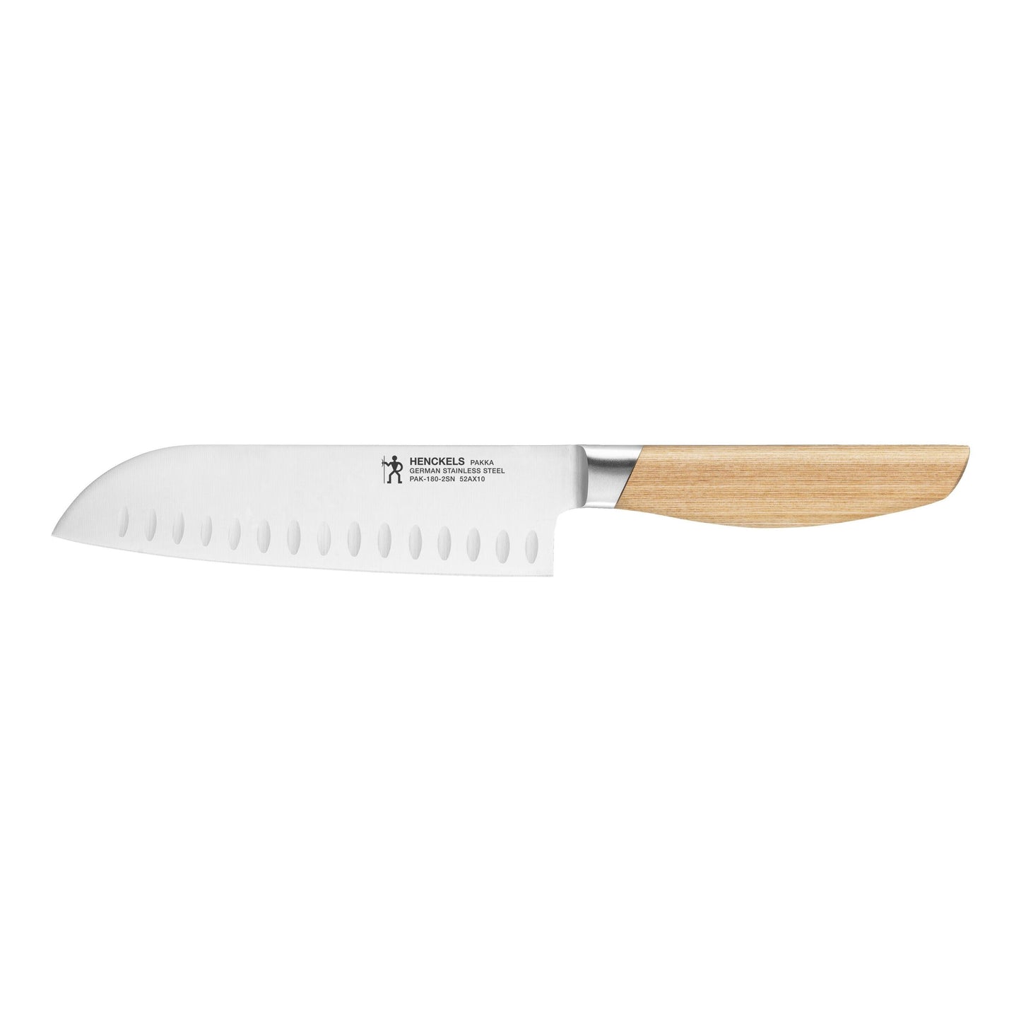 HENCKELS Pakka 7 Inch, Santoku, Nature