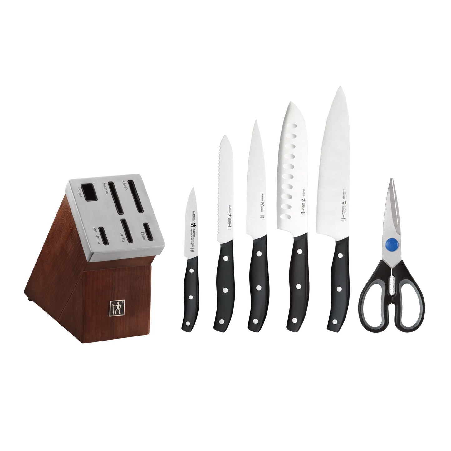 HENCKELS Definition 7 Piece Self Sharpening Block Set, Brown