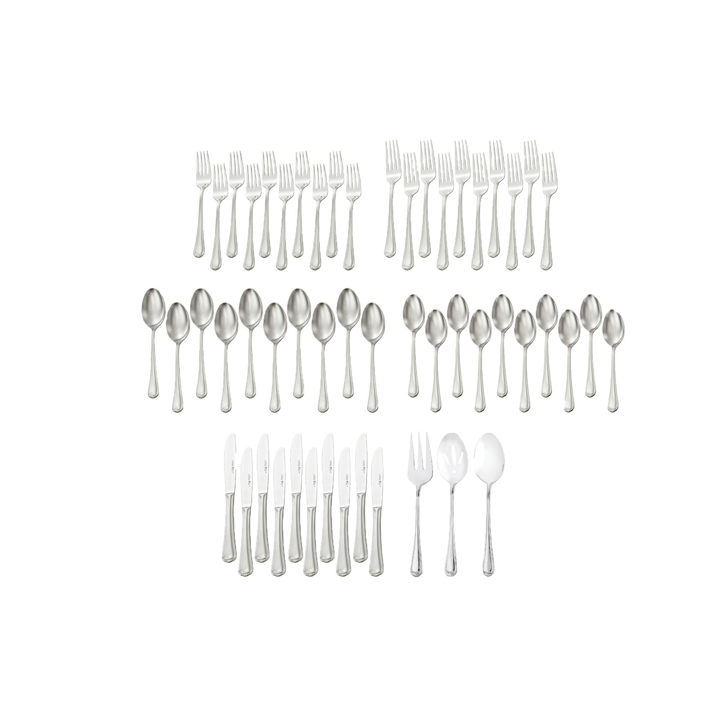 HENCKELS Alcea 53 Piece Flatware Set Polished