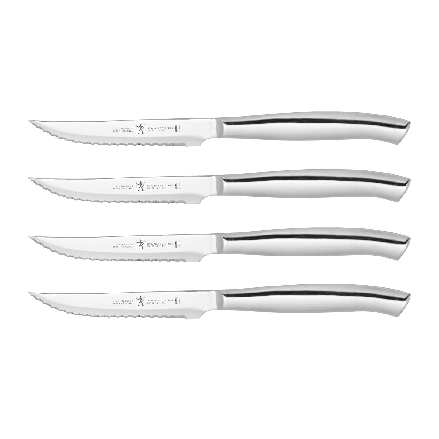 HENCKELS 4 Piece Steak Set, Silver