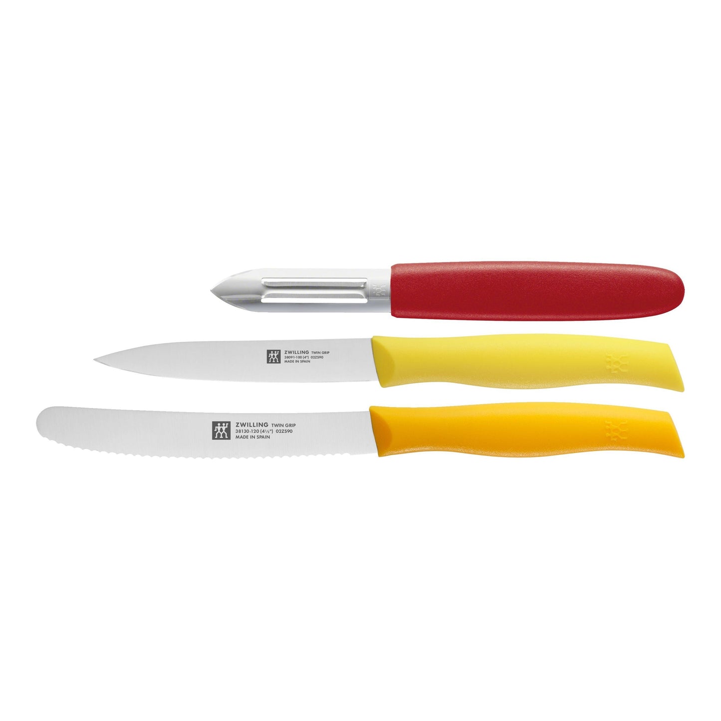 ZWILLING TWIN Grip 3 Piece Knife Set, Mixed Colours