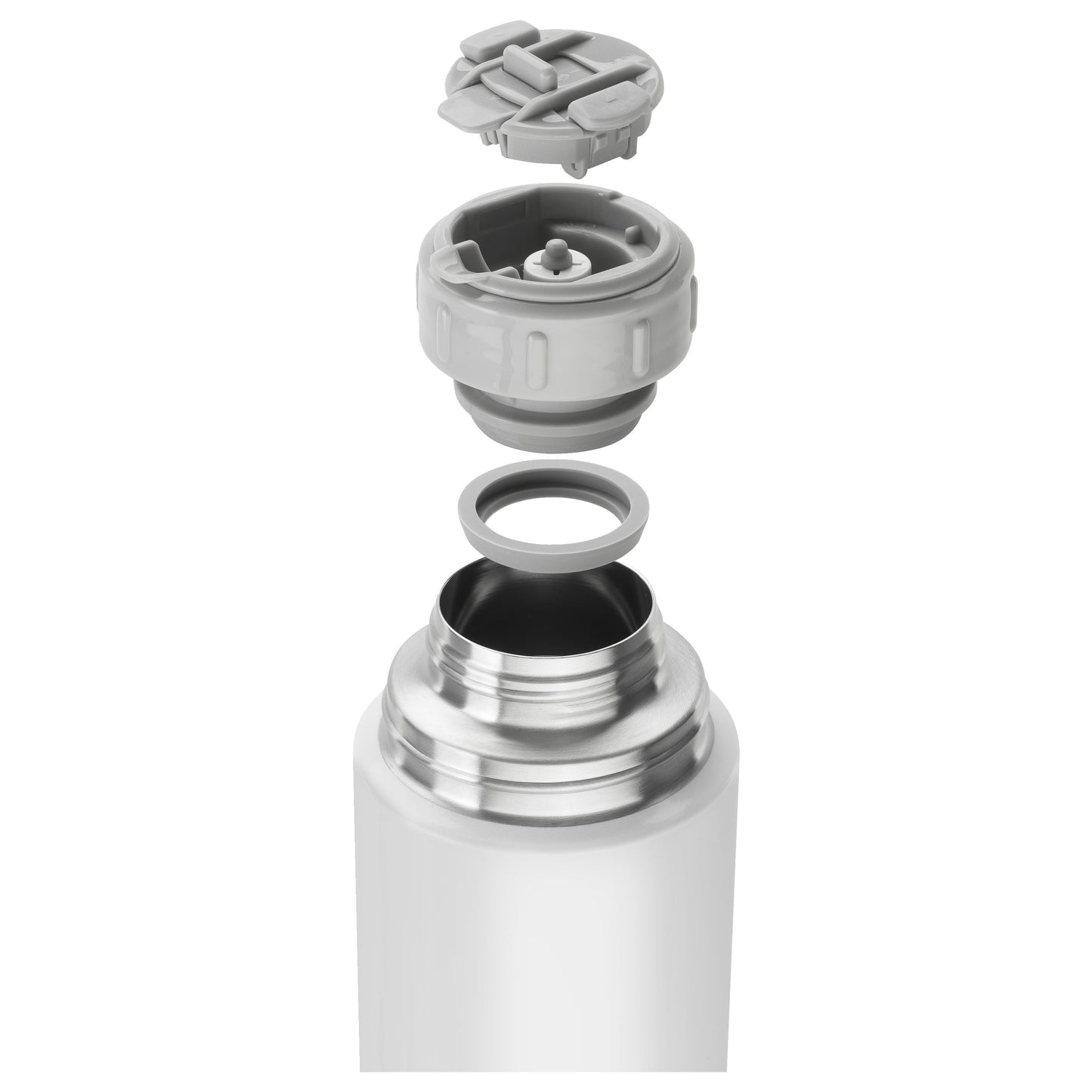 ZWILLING Thermo Beverage Bottle, 1 L, White-Grey