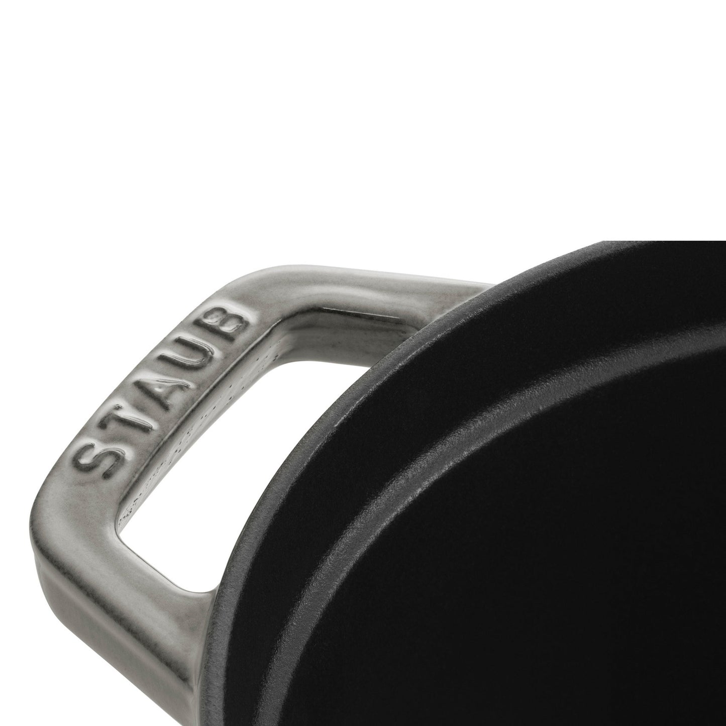 STAUB La Cocotte 8 L Cast Iron Oval Cocotte, Graphite-Grey