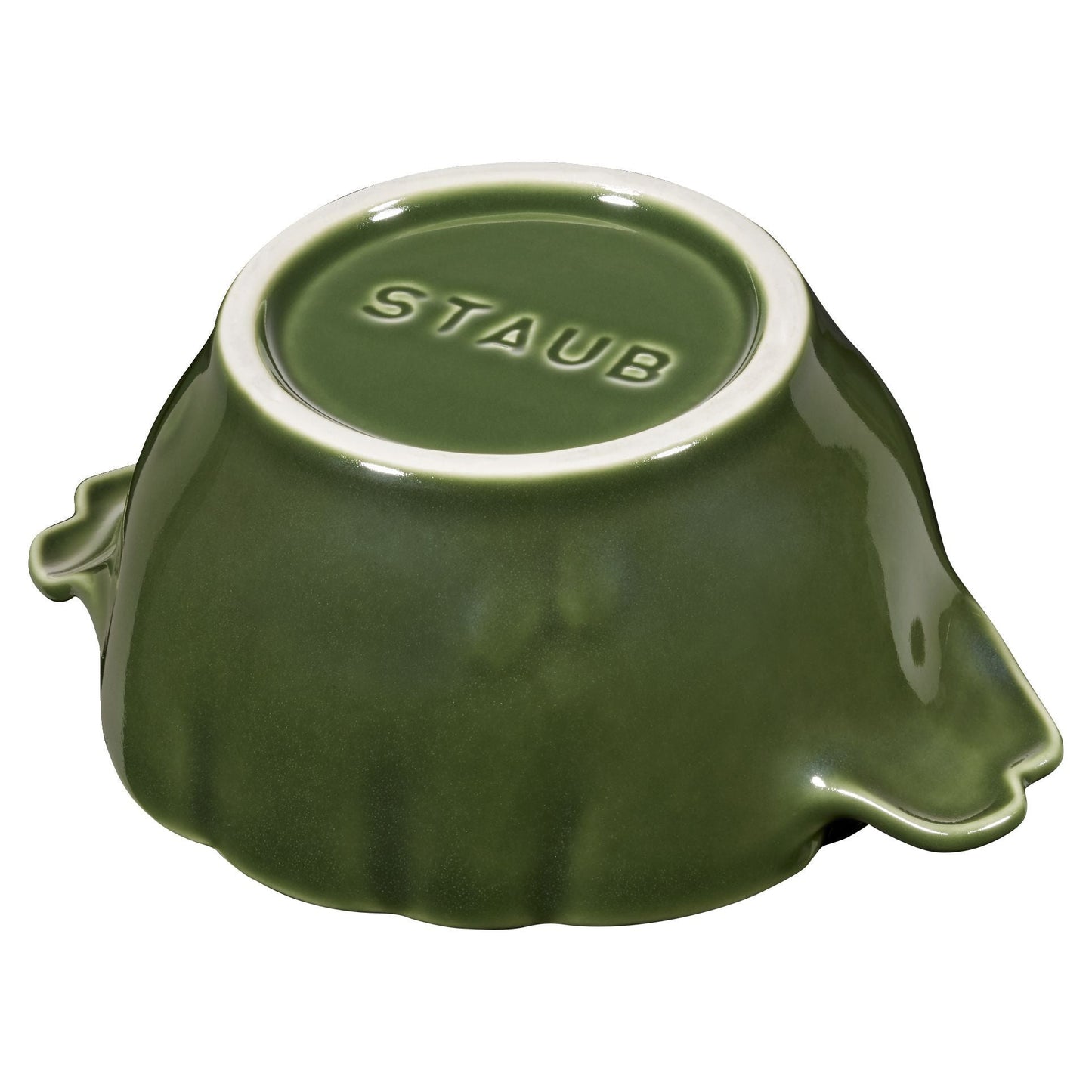STAUB Ceramique 450 ML Ceramic Artichoke Cocotte, Basil-Green