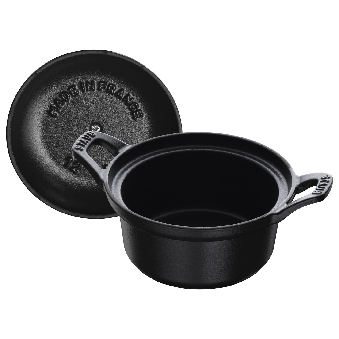 STAUB Specialities 500 ml Cast Iron Round La Coquette, Black