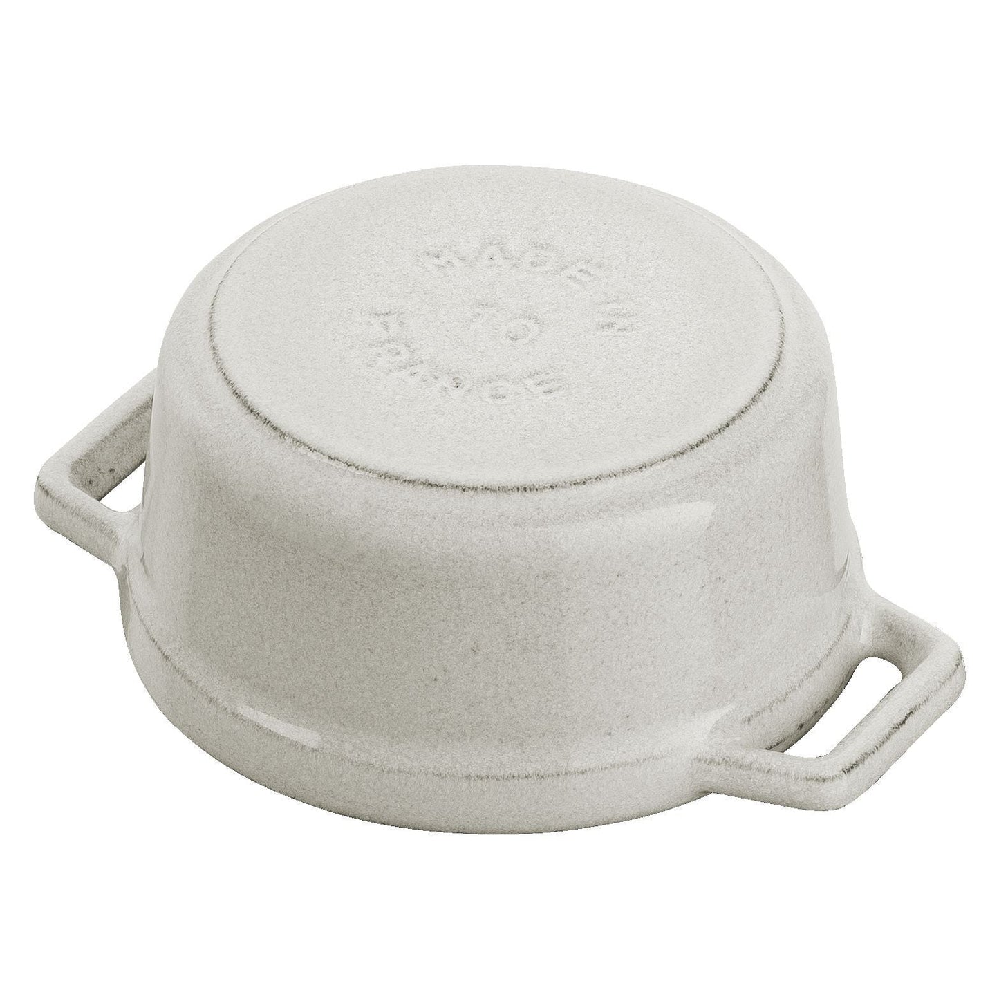 STAUB La Cocotte 250 mL Cast Iron Round Mini Cocotte, White Truffle