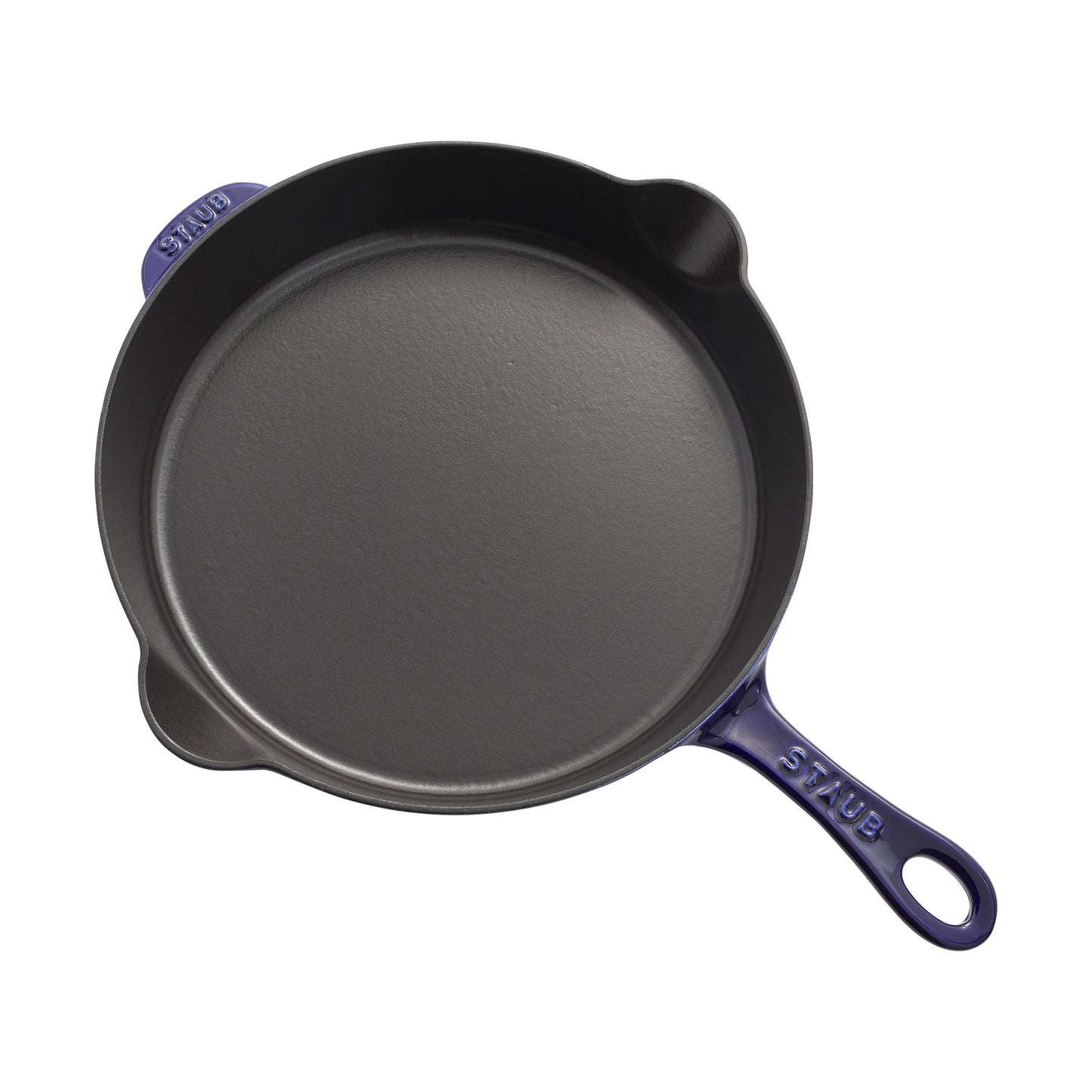 STAUB Pans 28 cm / 11 inch Cast Iron Traditional Deep Frypan, Dark-Blue