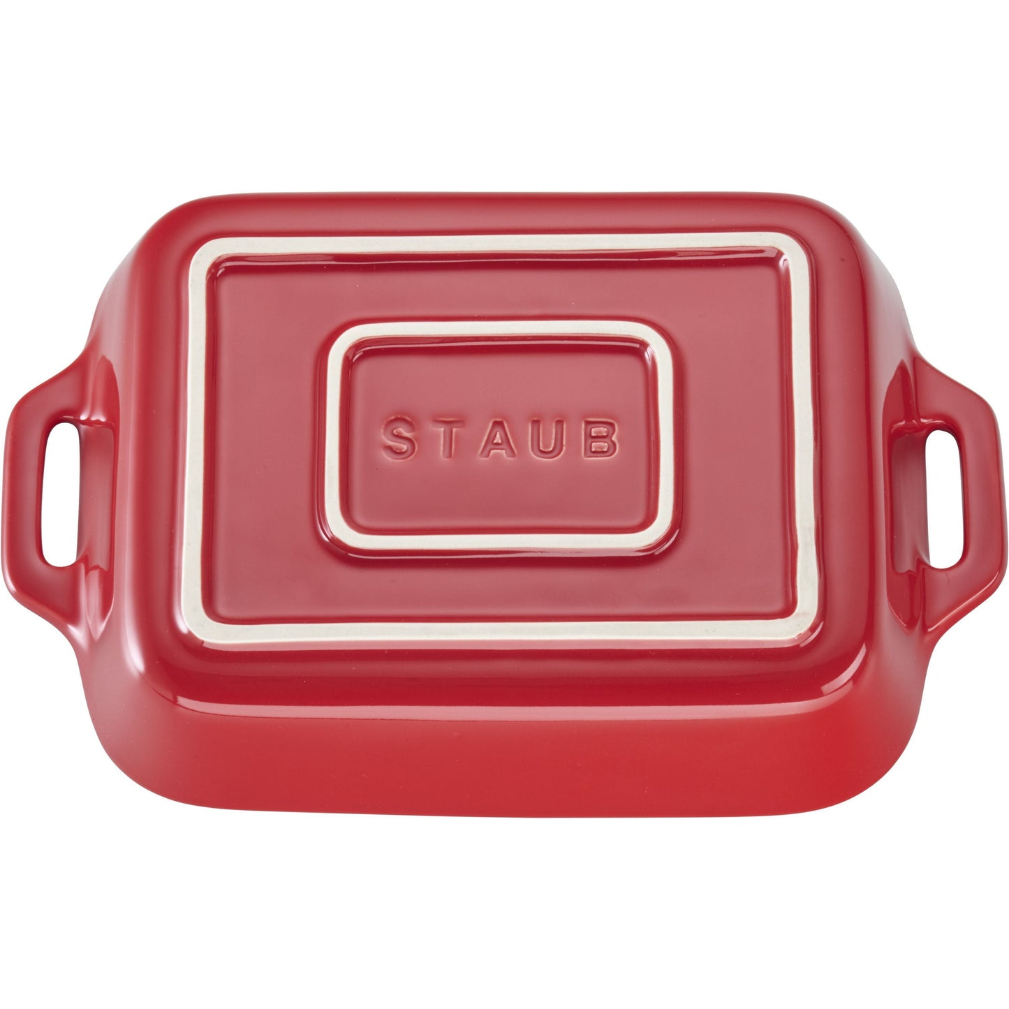 STAUB Ceramique 4.4 L Ceramic Rectangular Oven Dish, Cherry