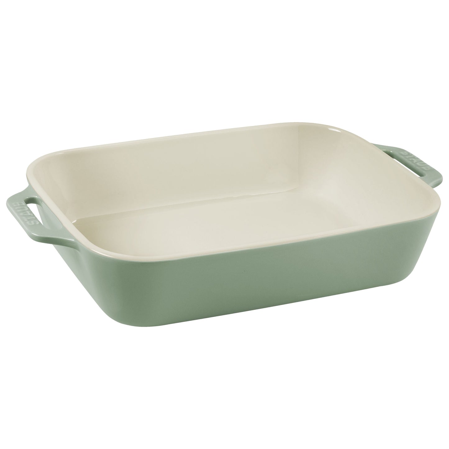 STAUB Ceramique Rectangular Baking Dish Set Eucalyptus 2 Piece