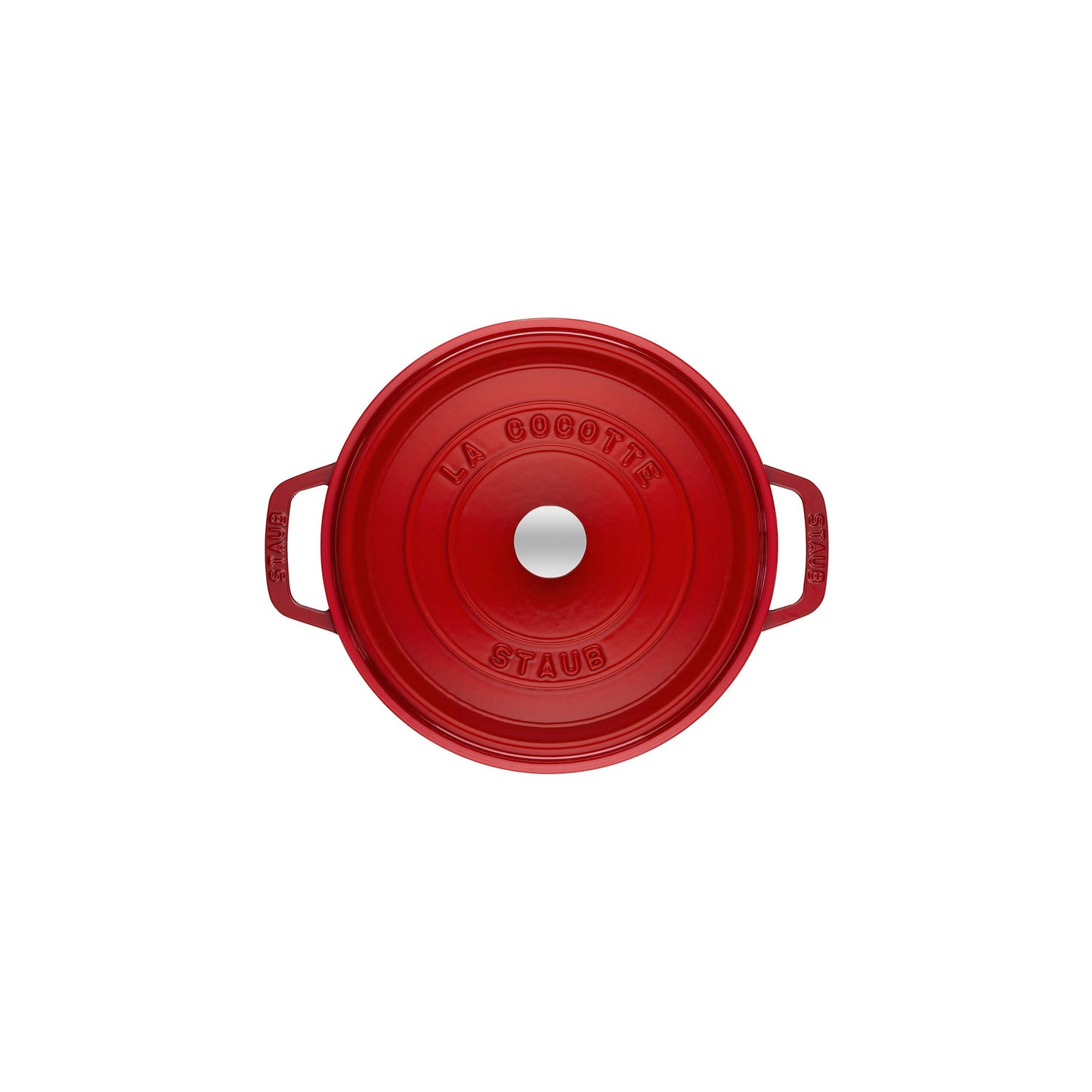STAUB La Cocotte 5.25 L Cast Iron Round Cocotte, Cherry