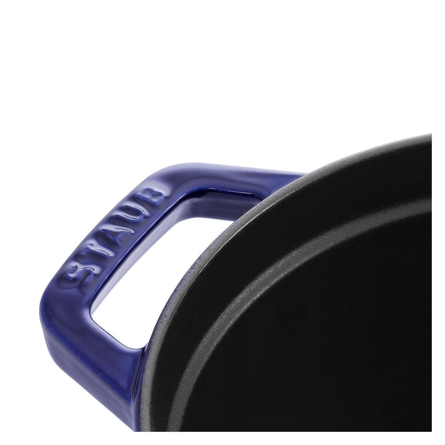 STAUB La Cocotte 5.5 L Cast Iron Oval Cocotte, Dark-Blue