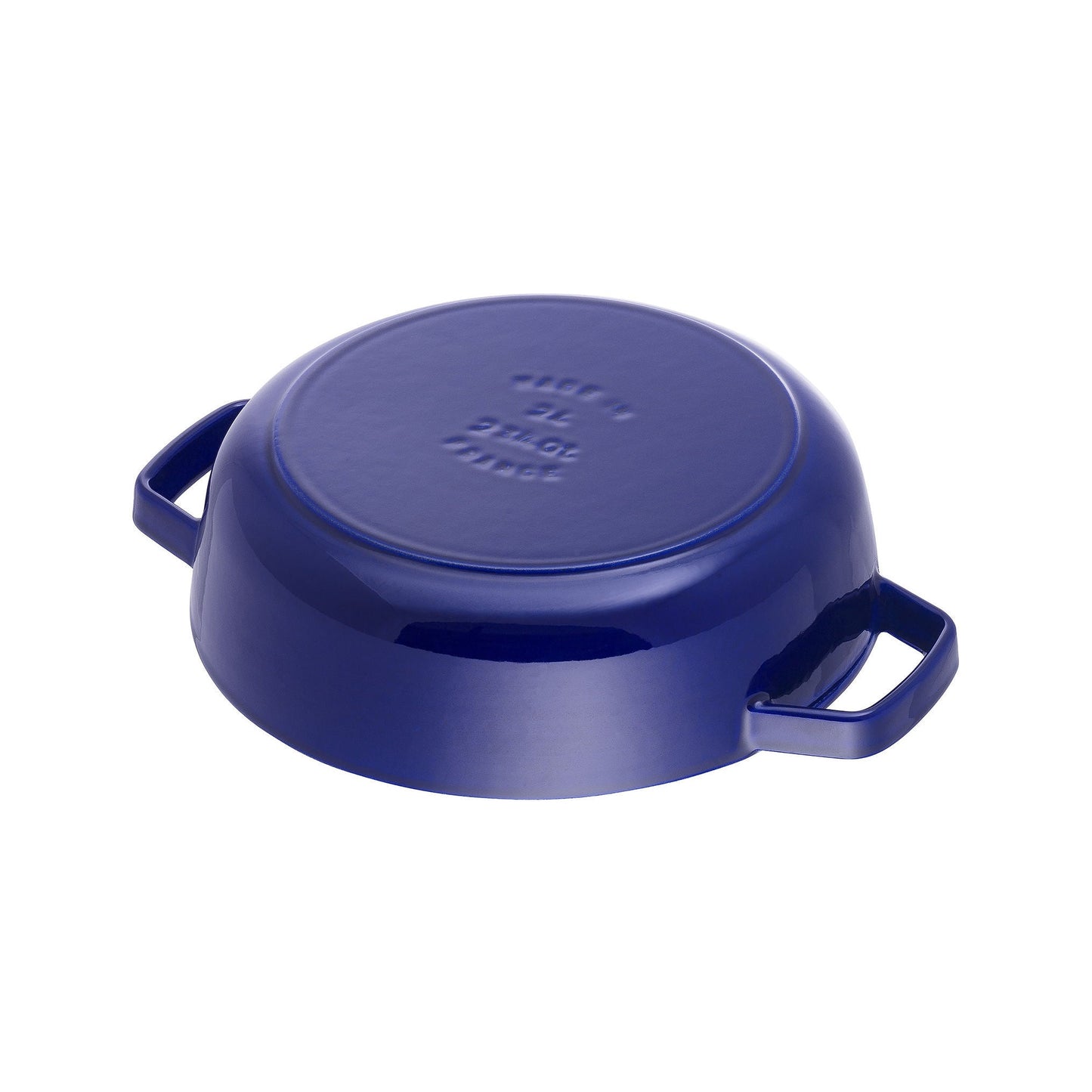 STAUB Braisers 3.7 L Cast Iron Round Saute Pan Chistera, Dark-Blue