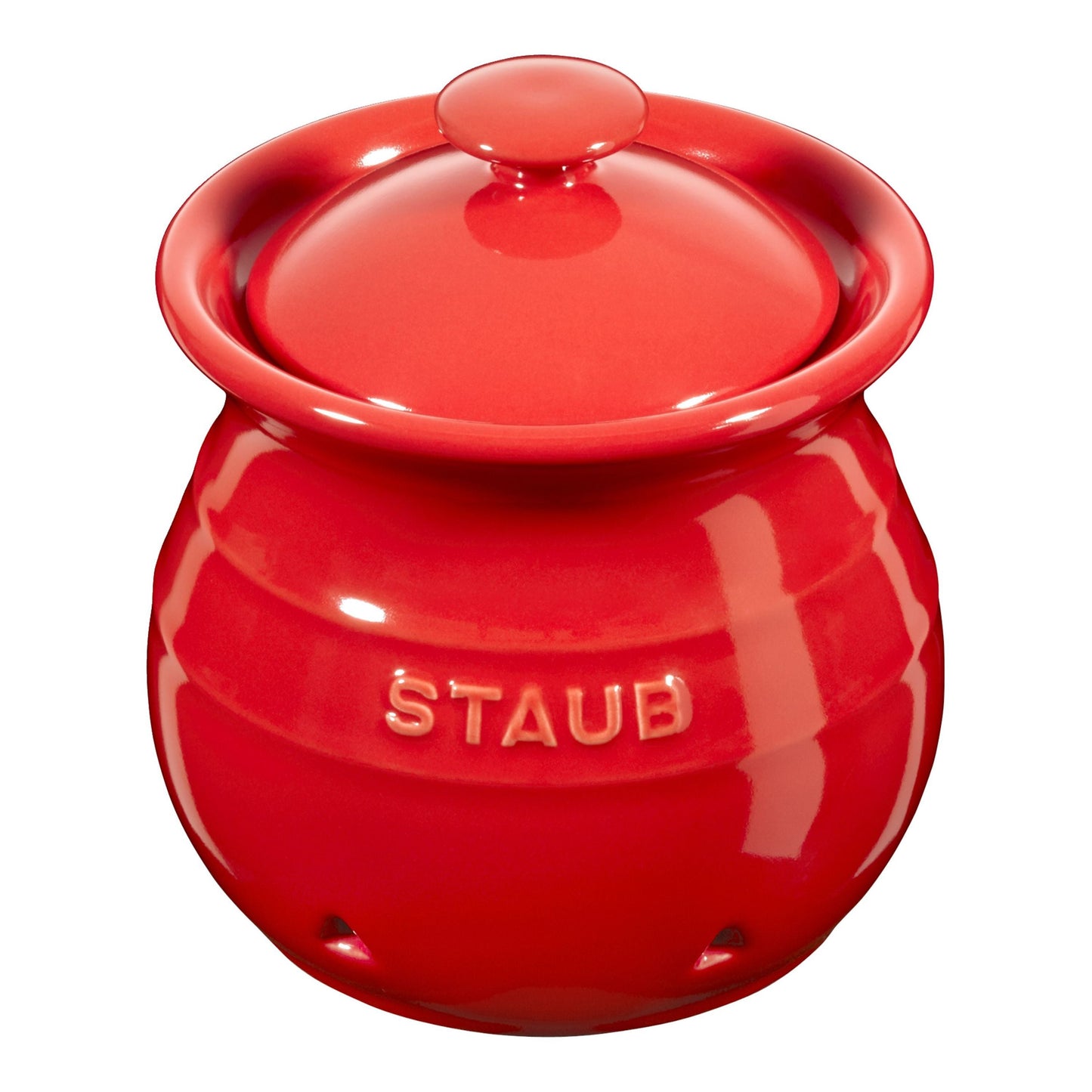STAUB Ceramique 10 cm Ceramic Garlic Keeper, Cherry