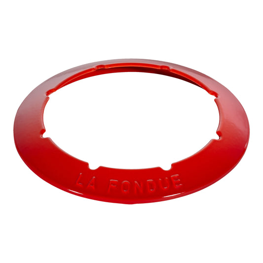 STAUB Specialities Cast Iron Fondue Set, Cherry