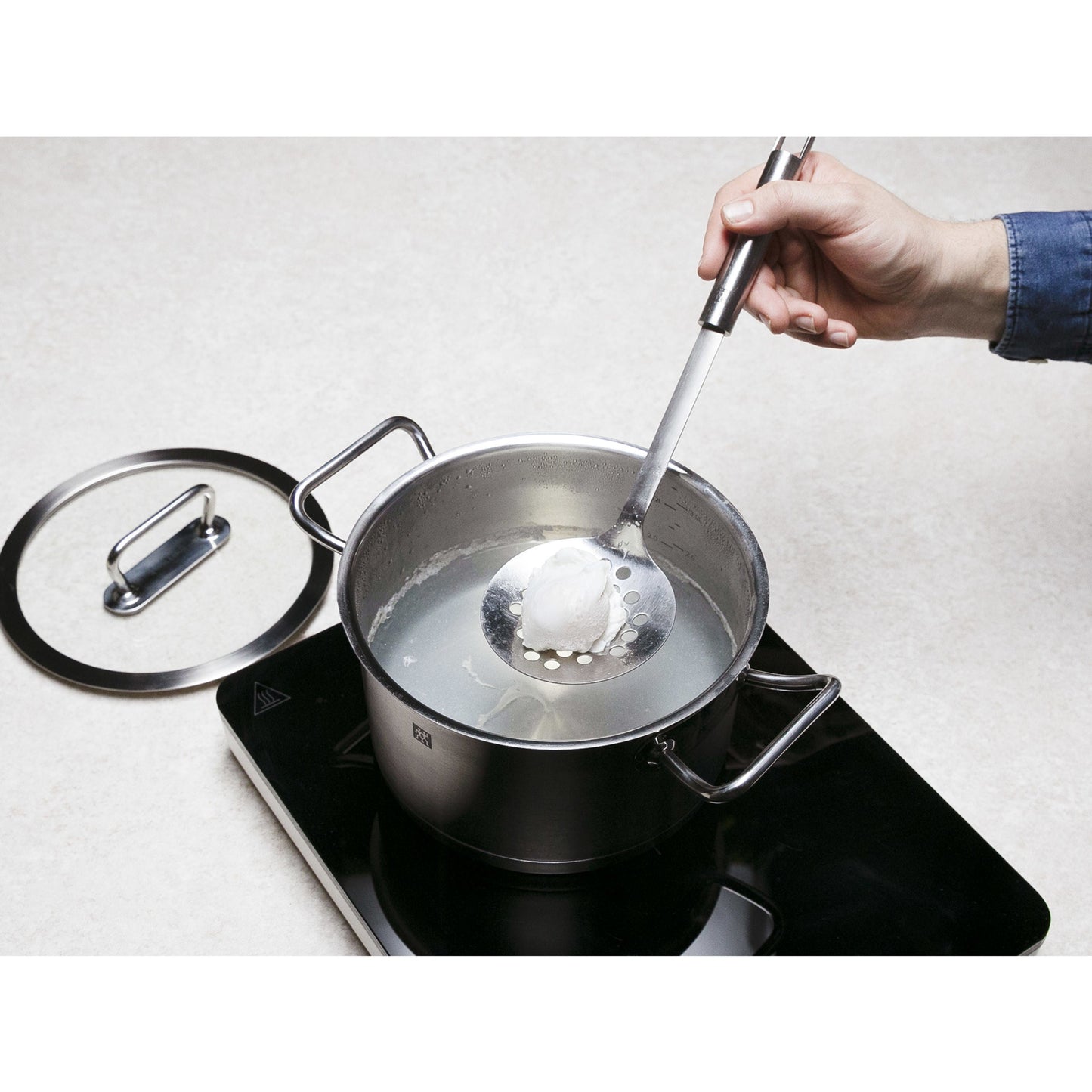 ZWILLING Pro 33 cm 18/10 Stainless Steel Skimming Ladle, Silver