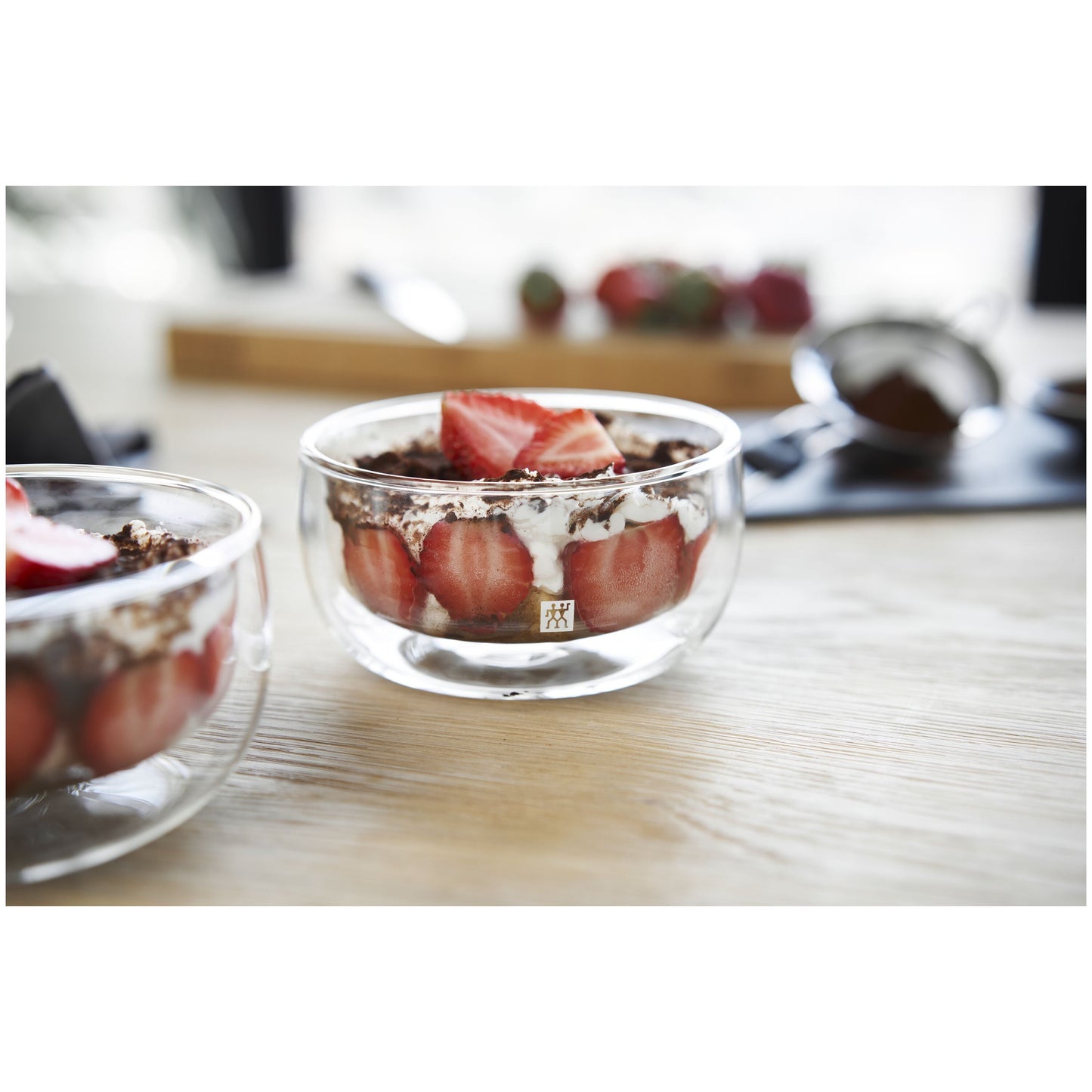 ZWILLING Sorrento 2 Piece Double-Wall Glass Bowl Set, Transparent