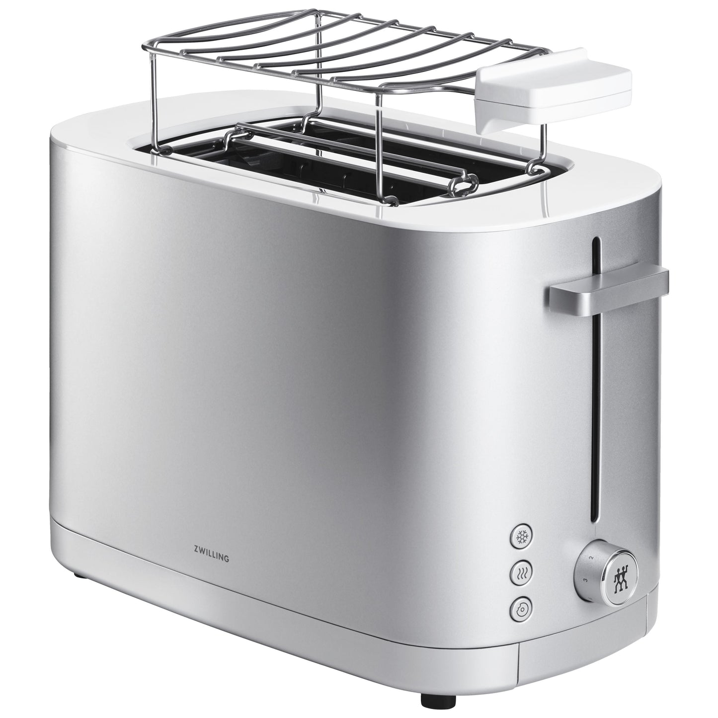 ZWILLING Enfinigy Bun Warmer, 2 Short Slots, Silver