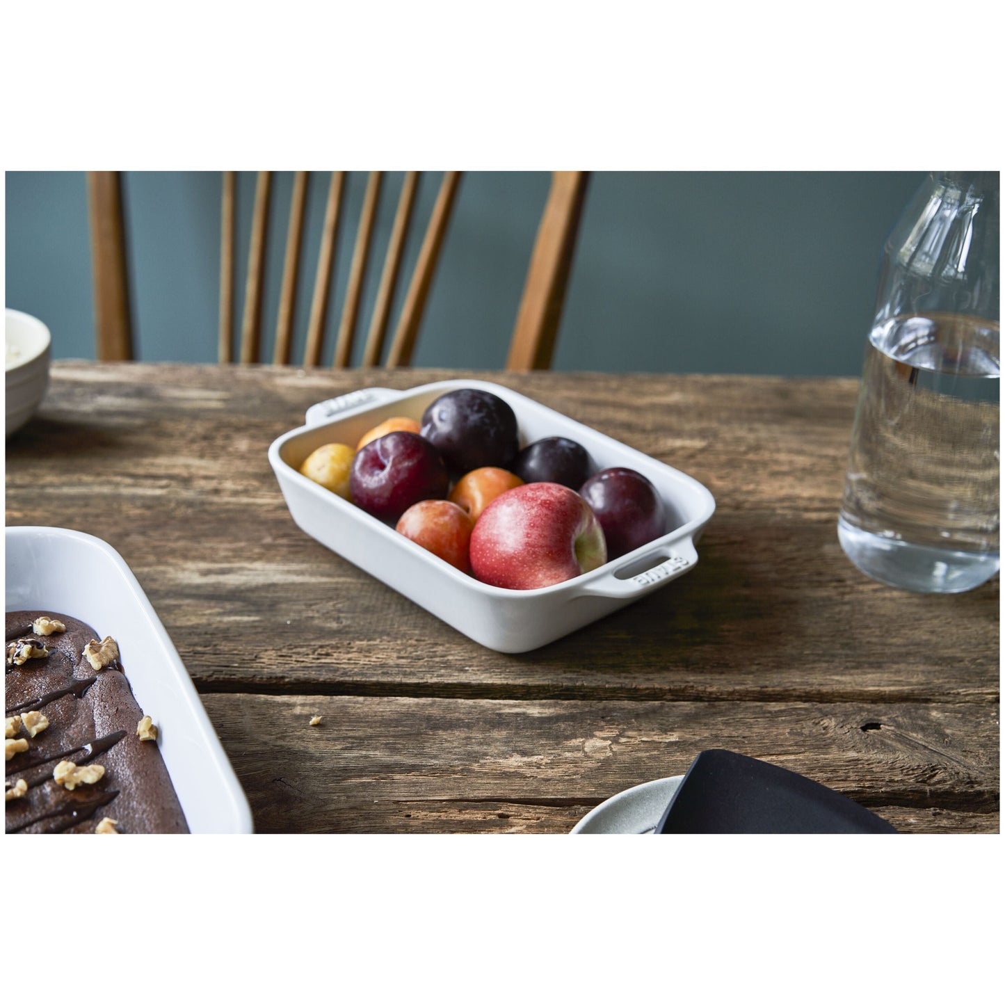 STAUB Ceramique 1 L Ceramic Rectangular Oven Dish, White