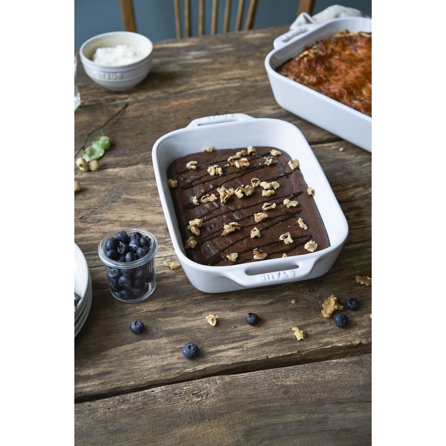 STAUB Ceramique 2,4 L Ceramic Rectangular Oven Dish, White