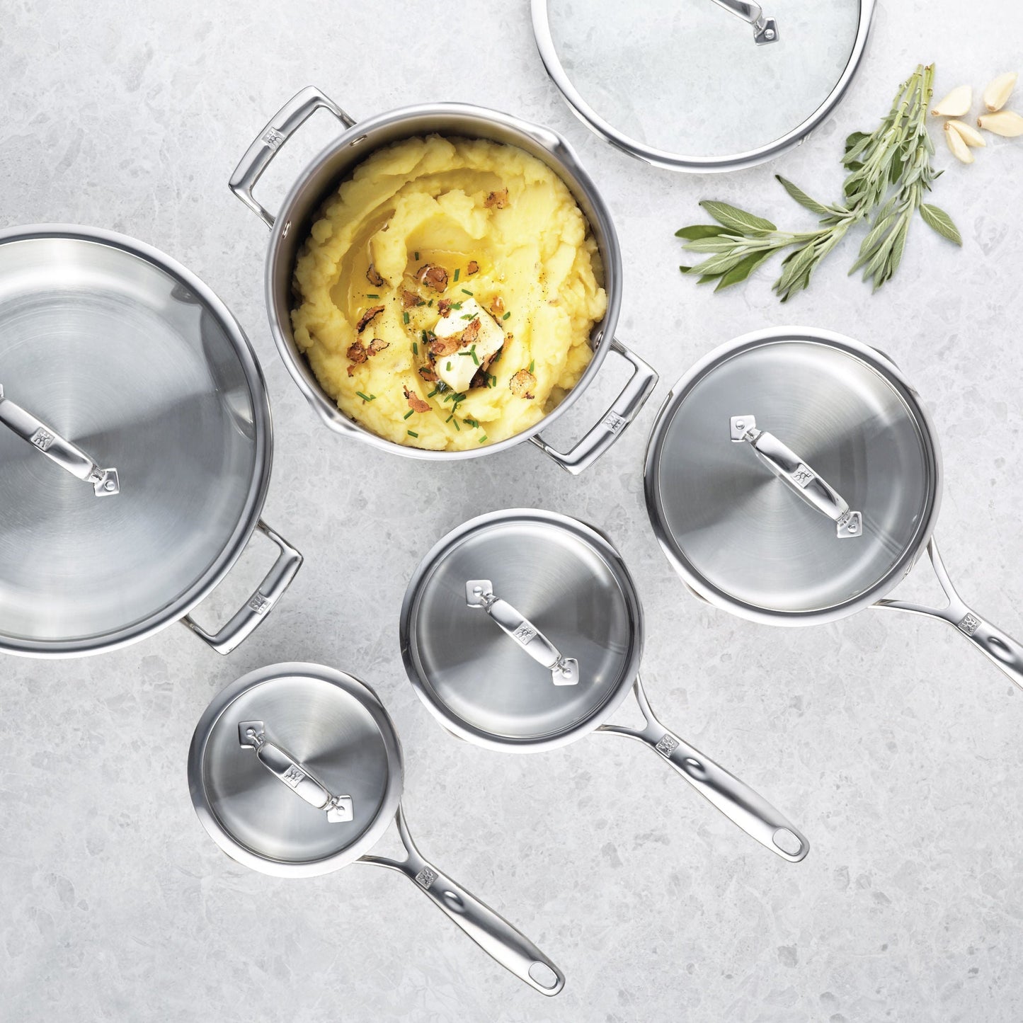 ZWILLING Energy X3 Cookware Set, 10 Piece 18/10 Stainless Steel