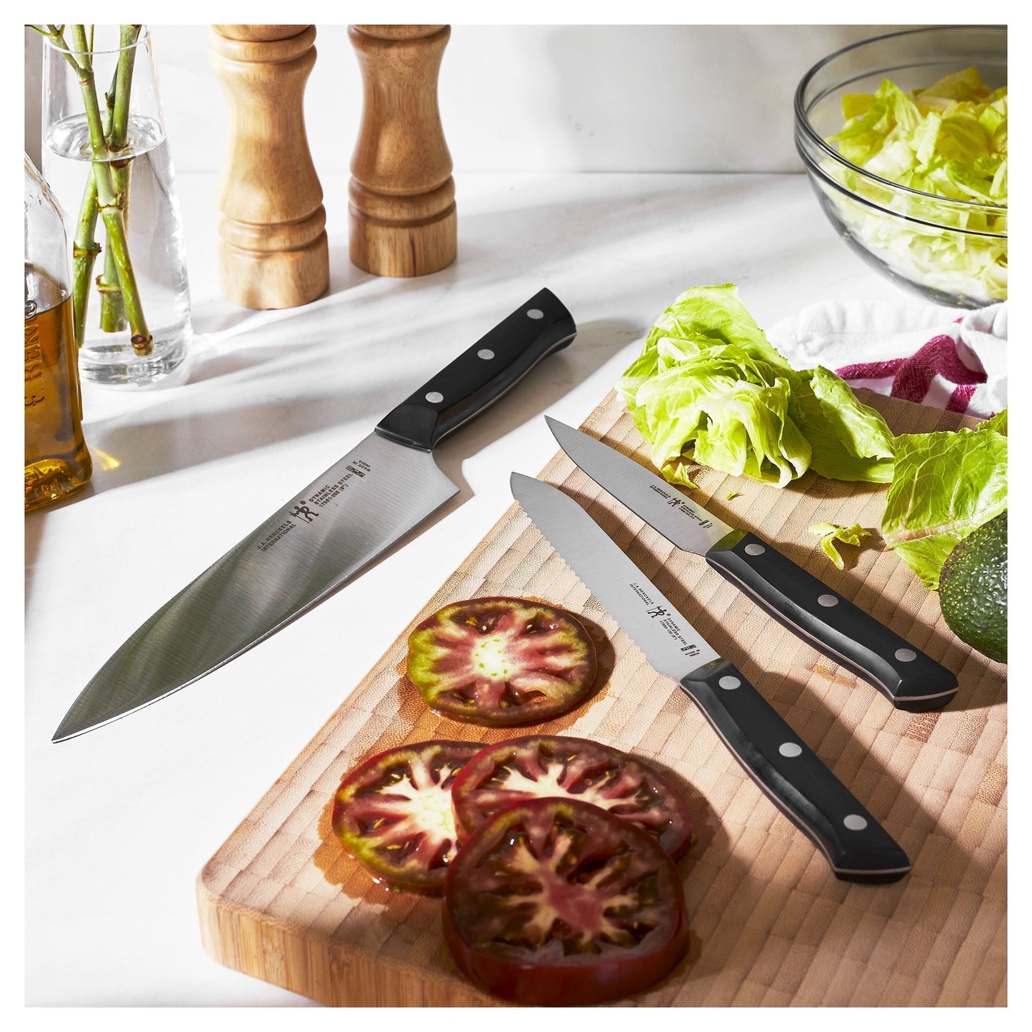 HENCKELS Dynamic 7 Piece Knife Block Set, Nature