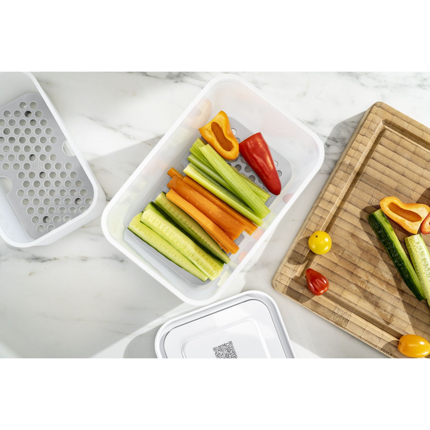 ZWILLING Fresh & Save Vacuum Accessory Set For Plastic Boxes, M/L / 2 Piece