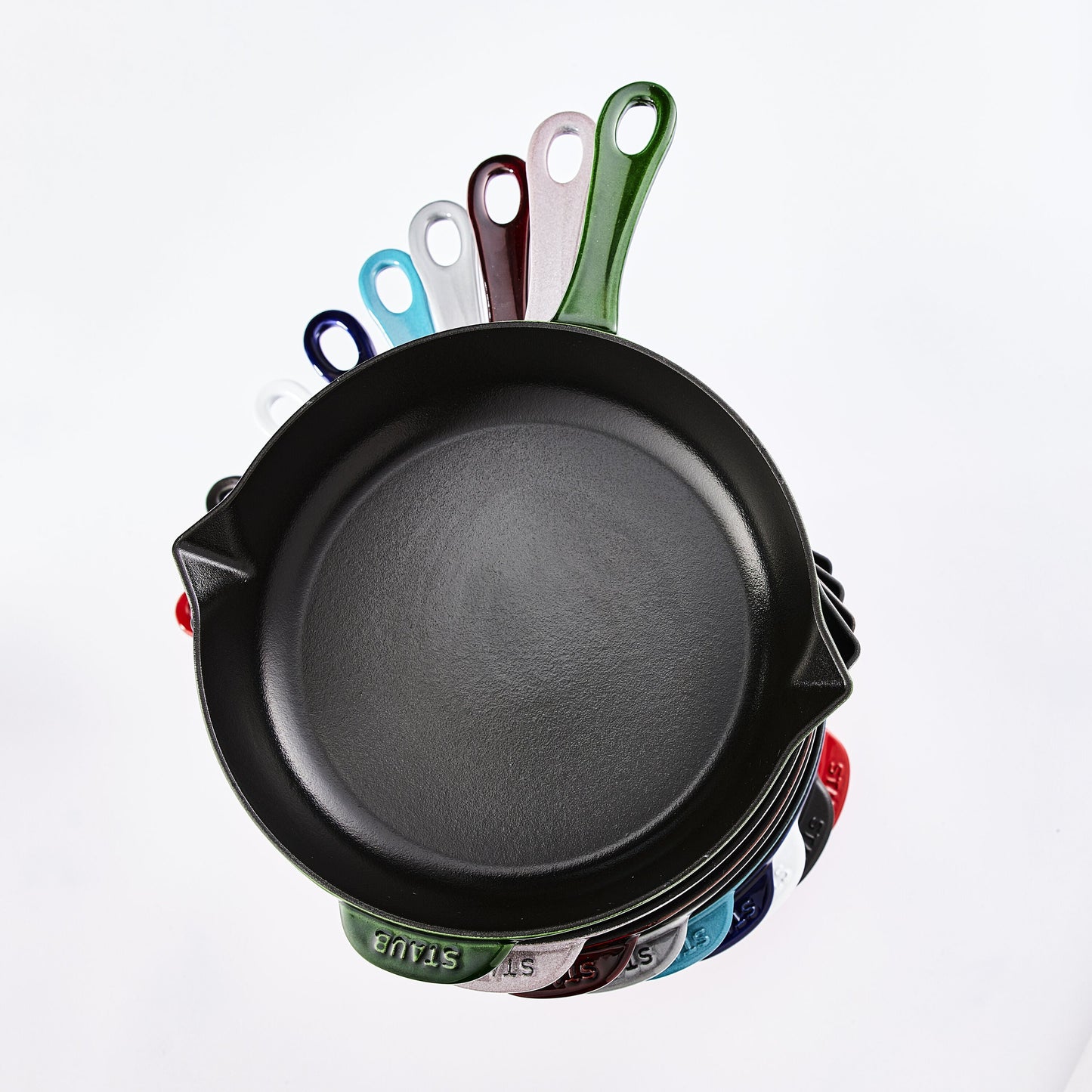 STAUB Pans 30 cm / 12 inch Cast Iron Frying Pan, Grenadine-Red
