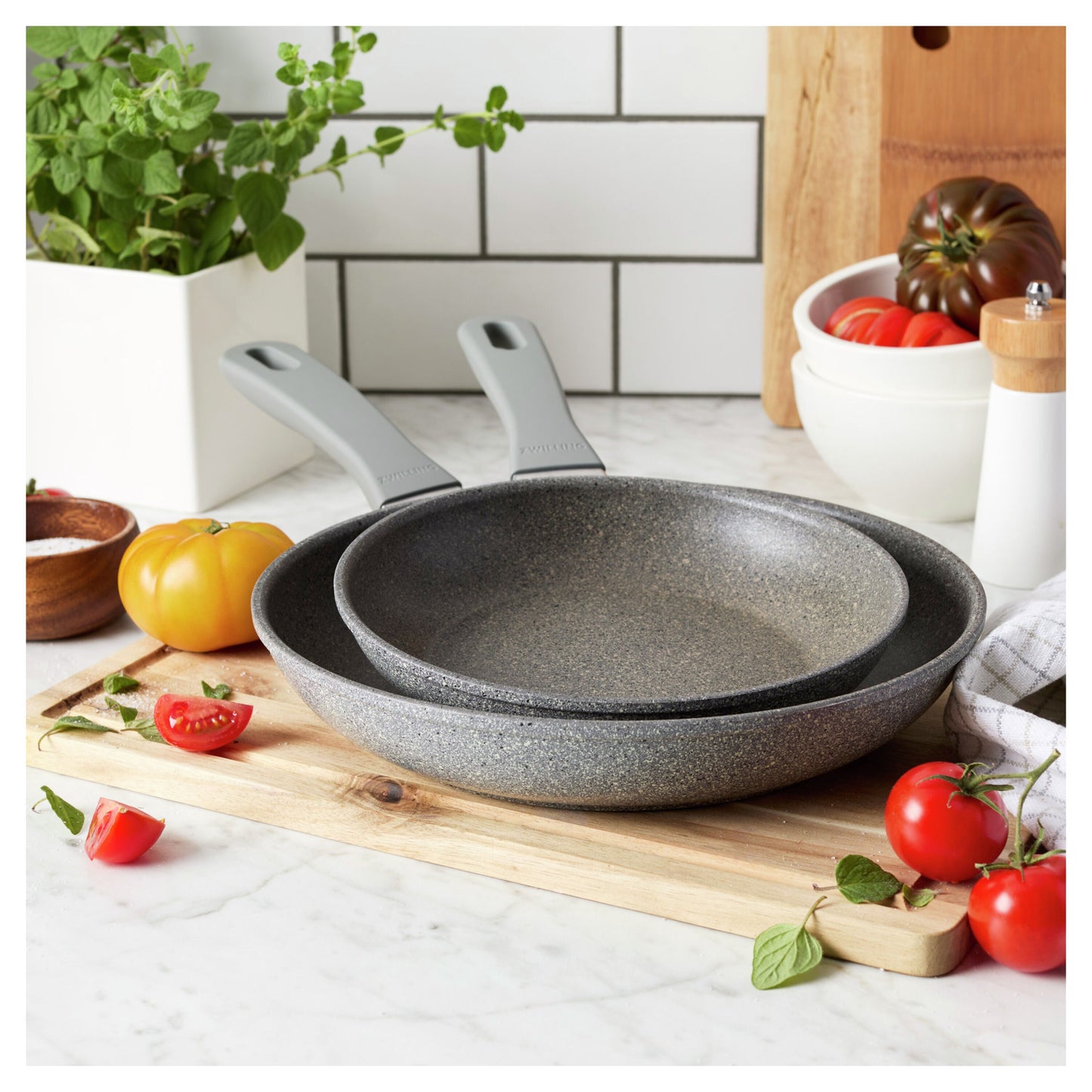 ZWILLING Parma Plus 2 Piece Aluminum Fry Pan Set