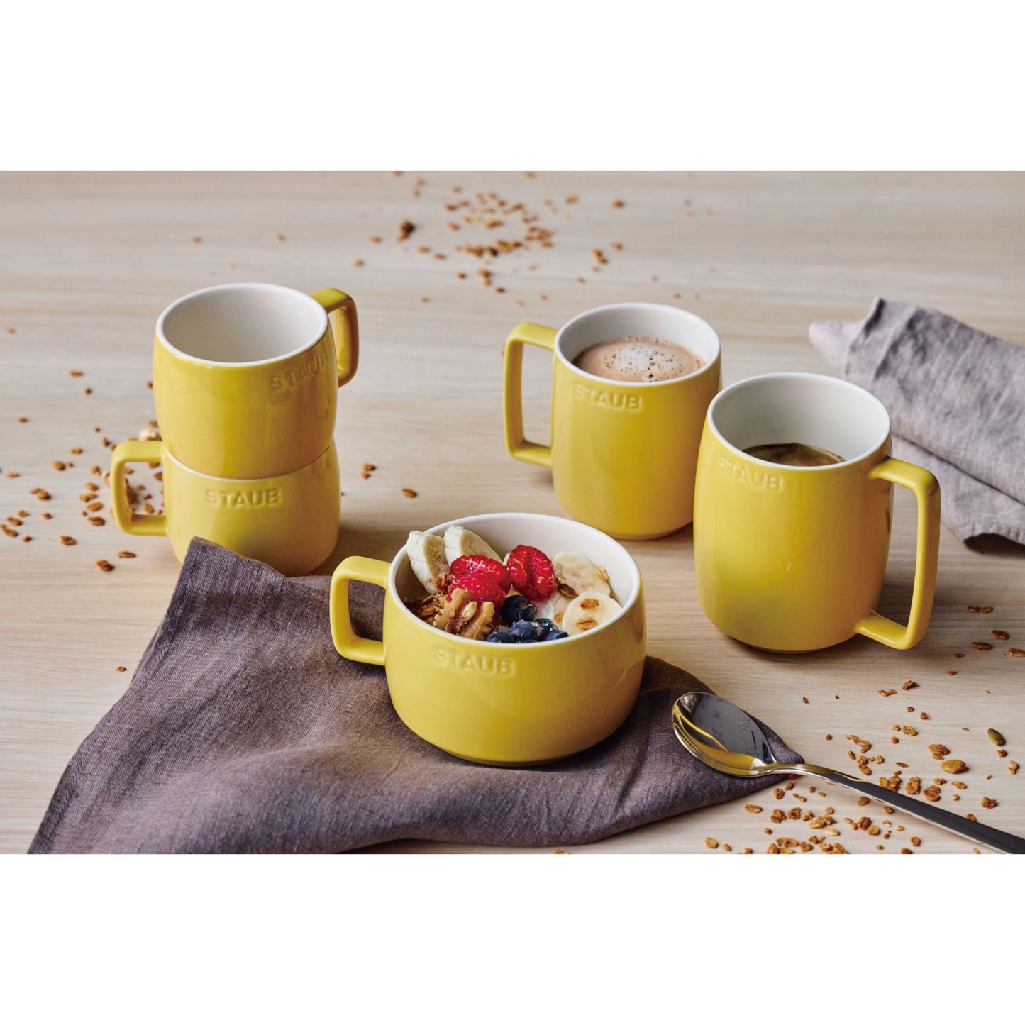 STAUB Ceramique Ceramic Mug, Citron, 250ml