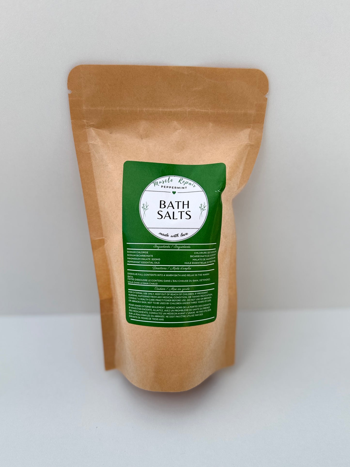 Muscle Repair Bath Salt - Peppermint 4pk