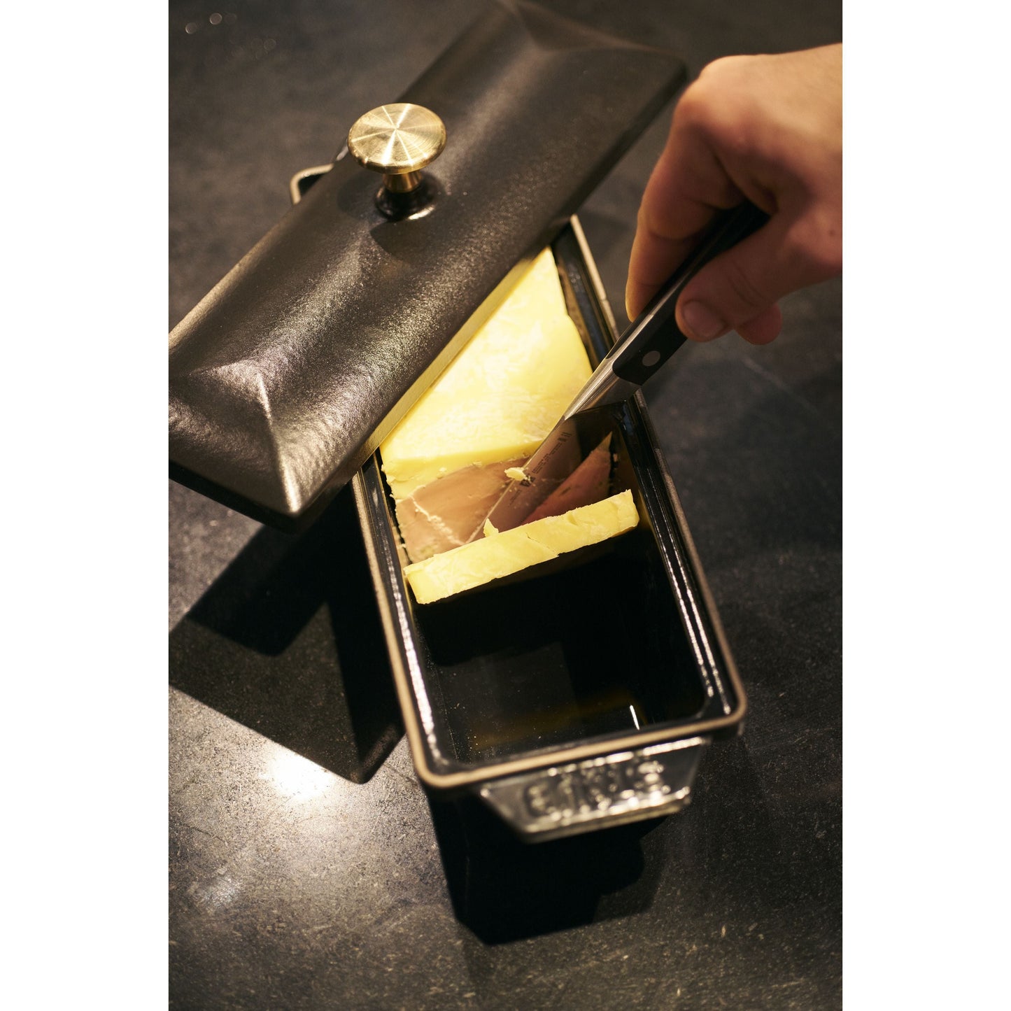 STAUB Specialities 30 X 11 Cm Cast Iron Rectangular Terrine, Black