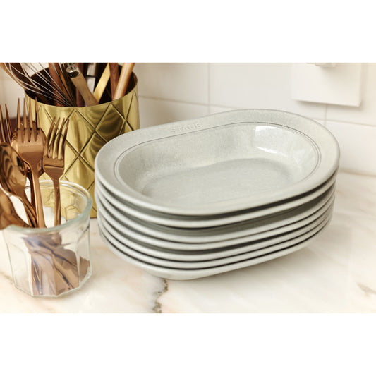 STAUB Dining Line 25 Cm Ceramic Oval Serving Dish, White