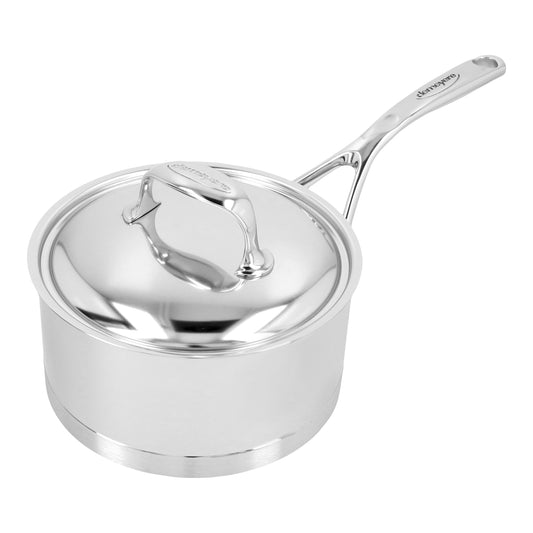 DEMEYERE Atlantis 7 2.2 L 18/10 Stainless Steel Round Sauce Pan With Lid, Silver