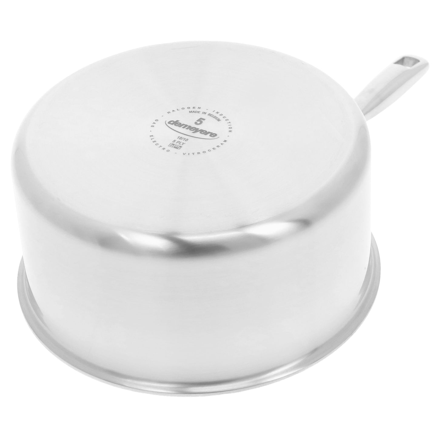 DEMEYERE Essential 5 1.4 L 18/10 Stainless Steel Round Sauce Pan, Silver