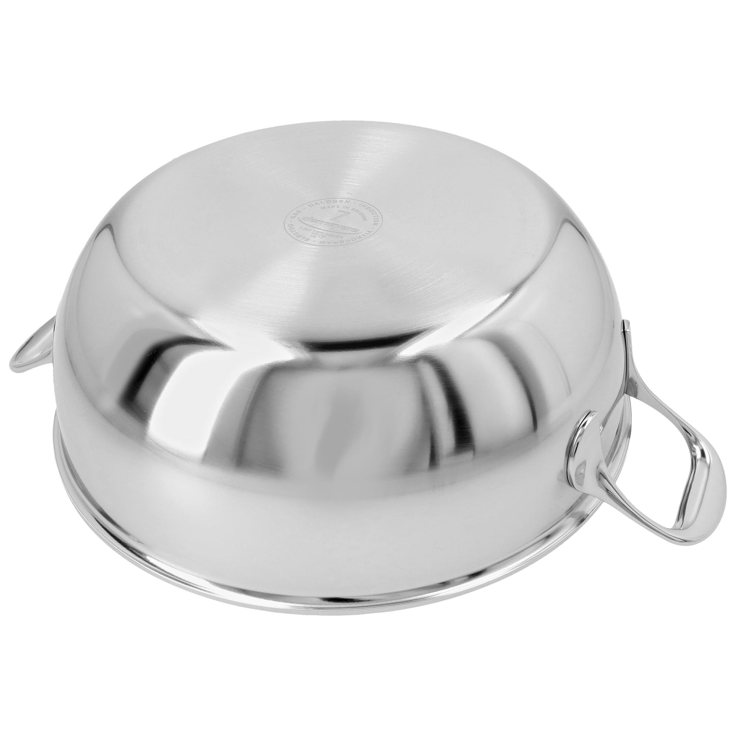 DEMEYERE Atlantis 7 4.8 L Round Saucier and Sauteuse With Double Walled Lid, Silver