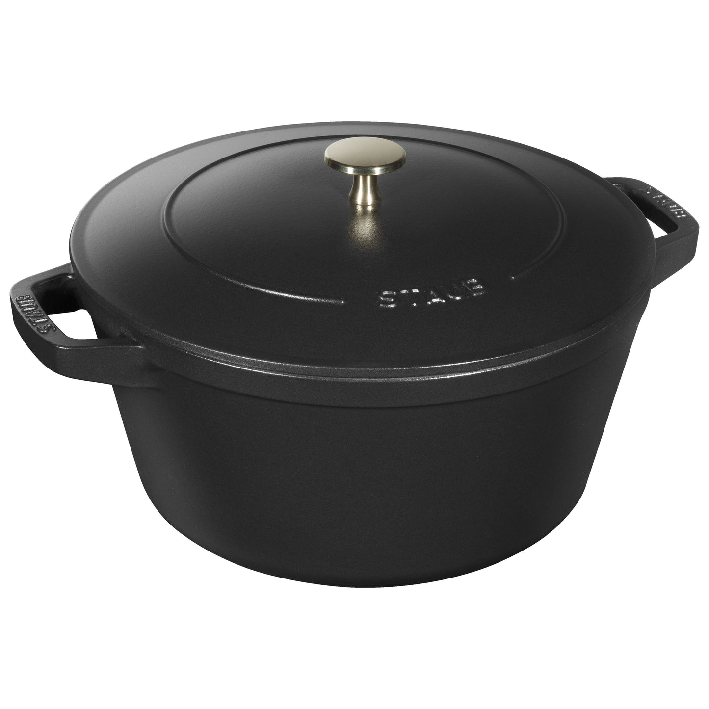 STAUB Stackable Set Stackable Set  3 Piece Cast Iron, Black