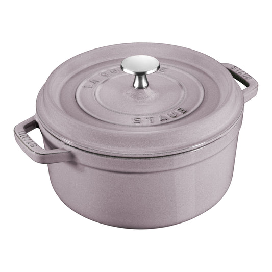 STAUB La Cocotte 2.2 L Cast Iron Round Cocotte, Cherry Blossom