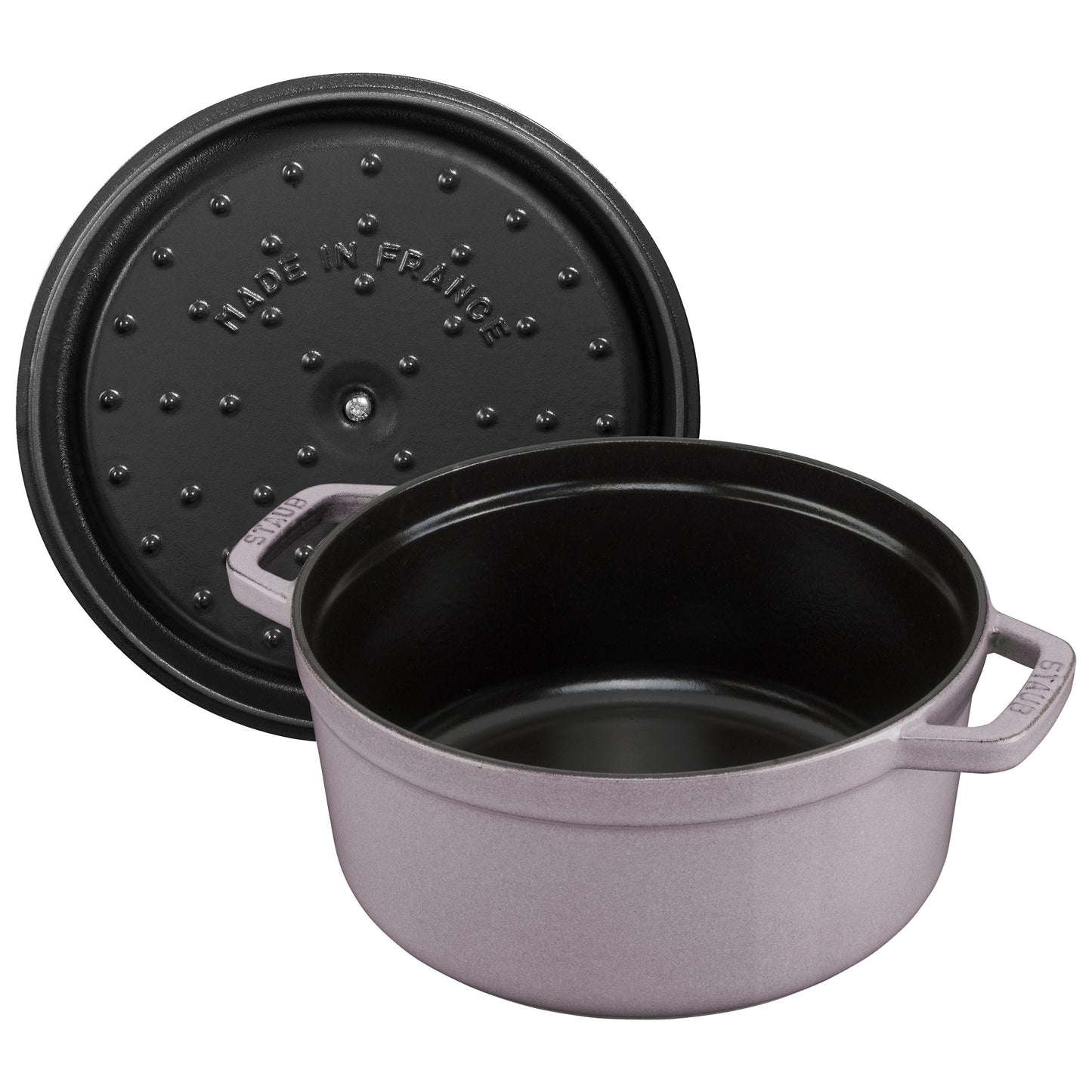 STAUB La Cocotte 2.2 L Cast Iron Round Cocotte, Cherry Blossom