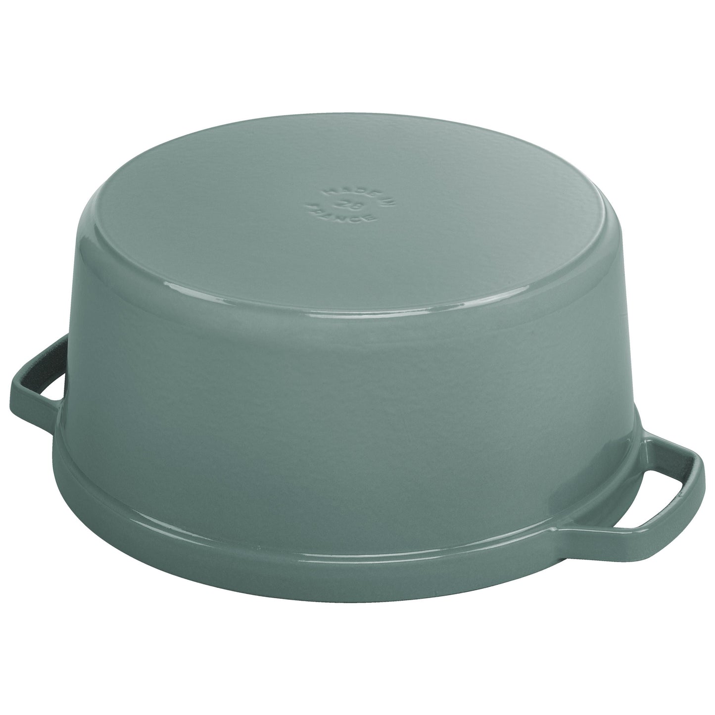 STAUB La Cocotte 6.75 L Cast Iron Round Cocotte, Eucalyptus