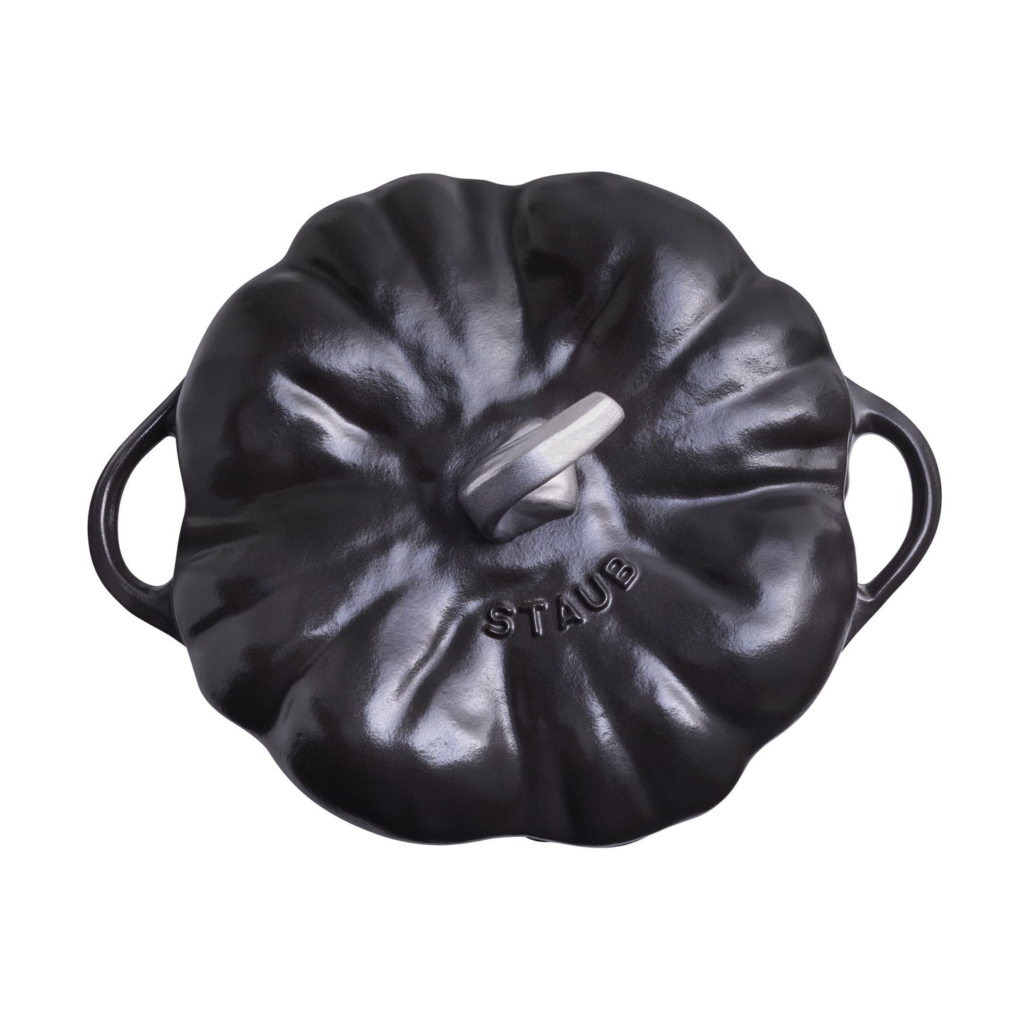 Staub La Cocotte 3.5 L Cast Iron Pumpkin Cocotte, Black