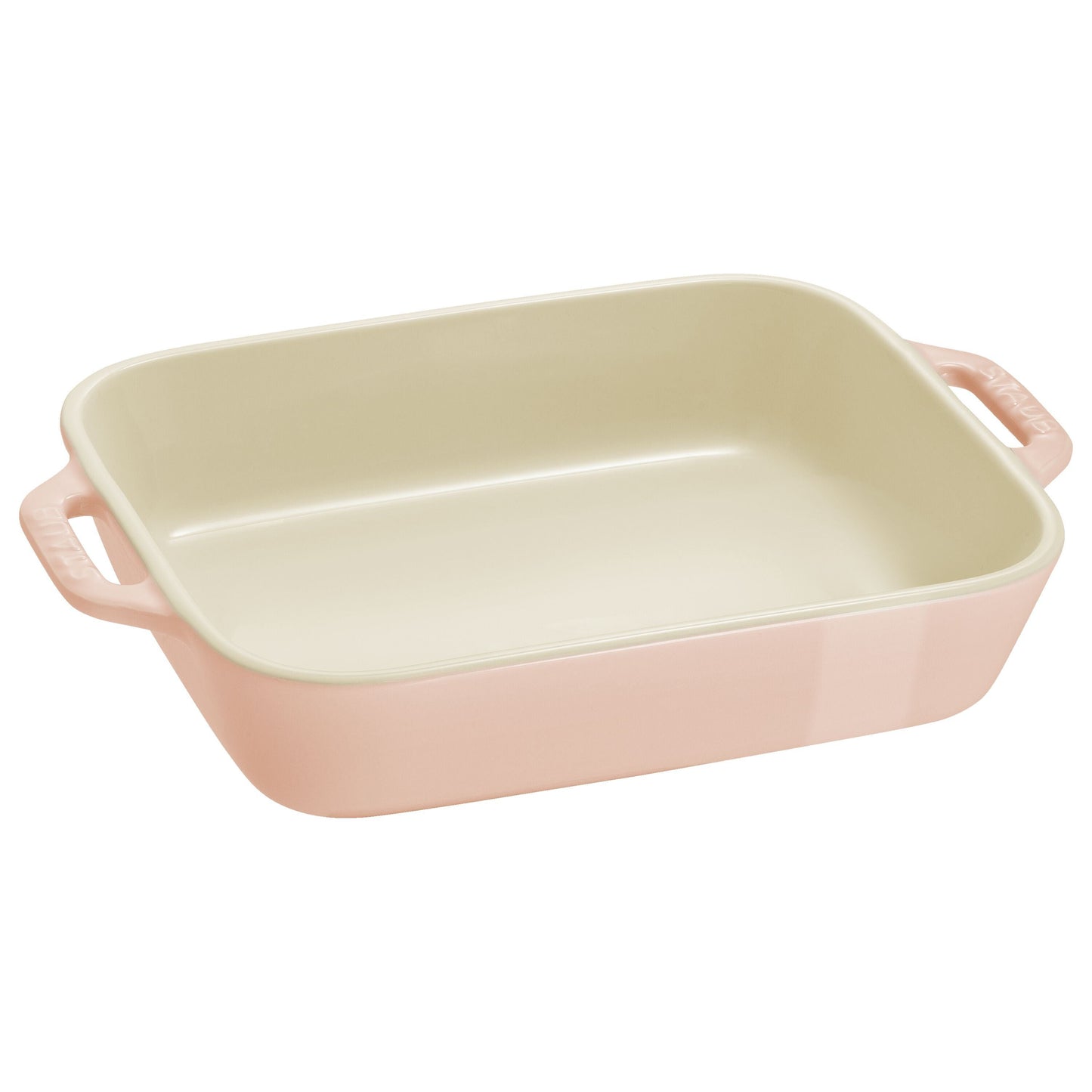 STAUB Ceramique Rectangular Baking Dish Set Macaron Light Pink 3 Piece