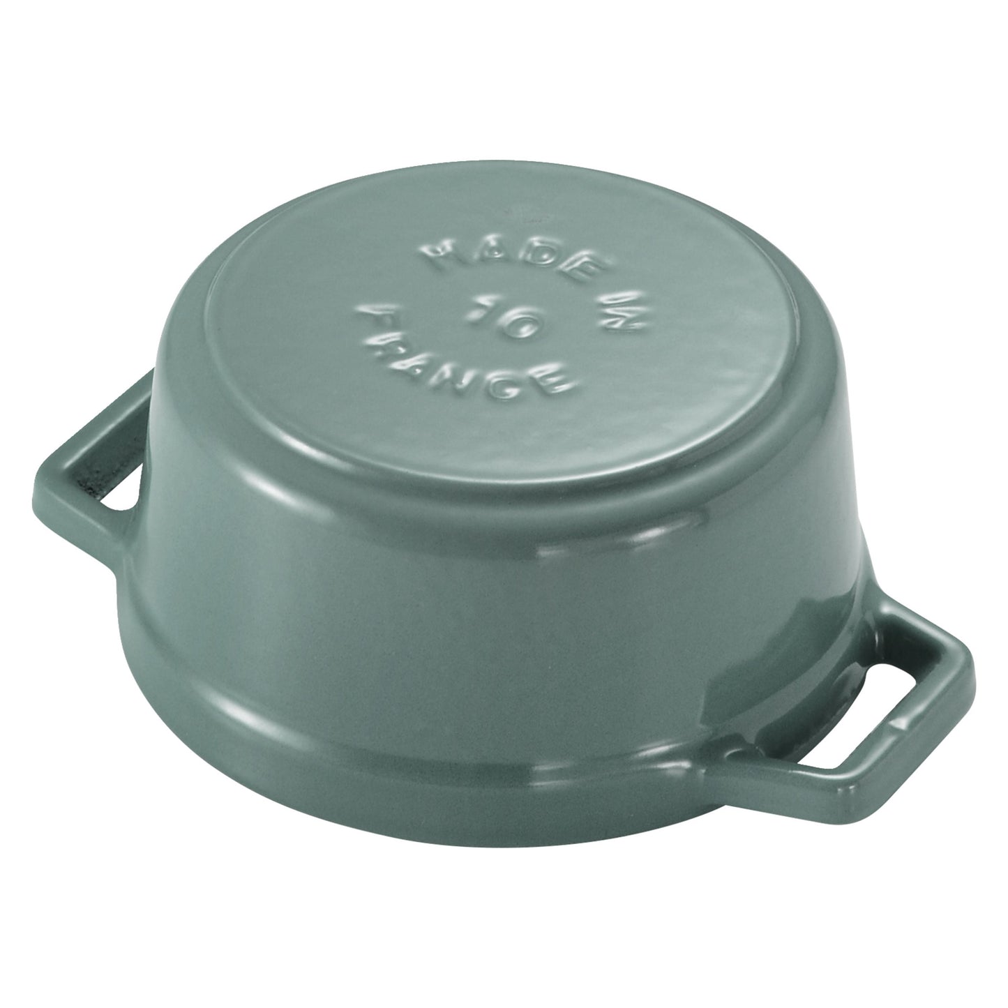 STAUB La Cocotte 250 ML Cast Iron Round Mini Cocotte, Eucalyptus
