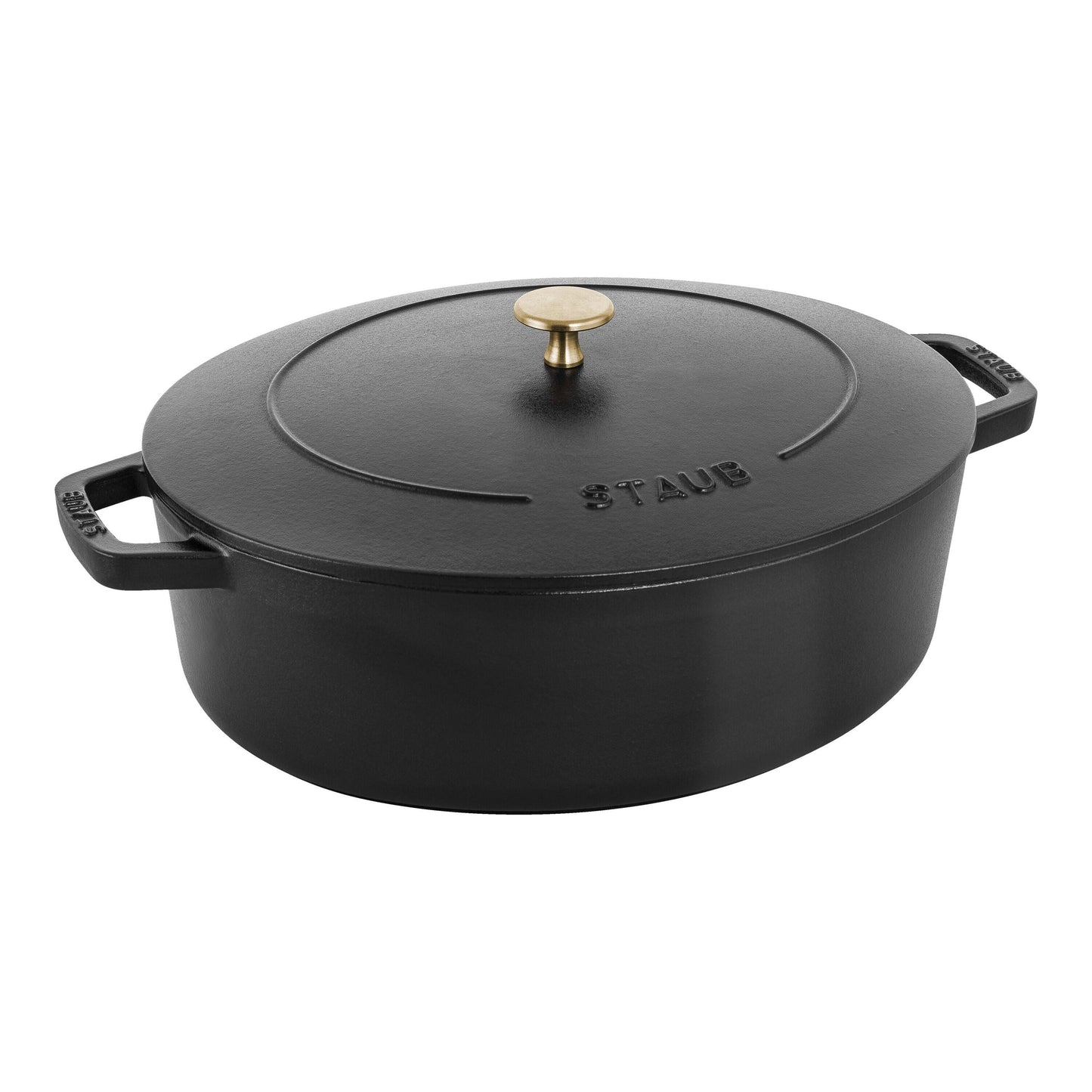 STAUB La Cocotte 5.5 L Cast Iron Oval French Oven, Black